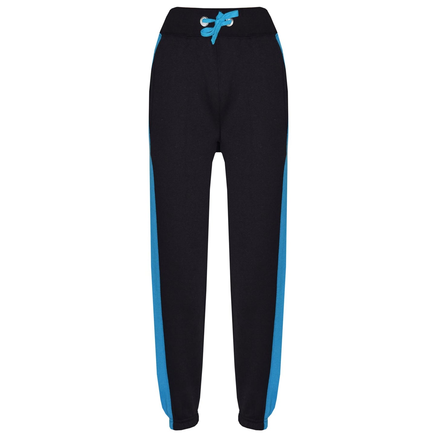Kids Boys Girls Joggers Contrast Panel Jogging Pants  Casual Trousers 5-13 Years