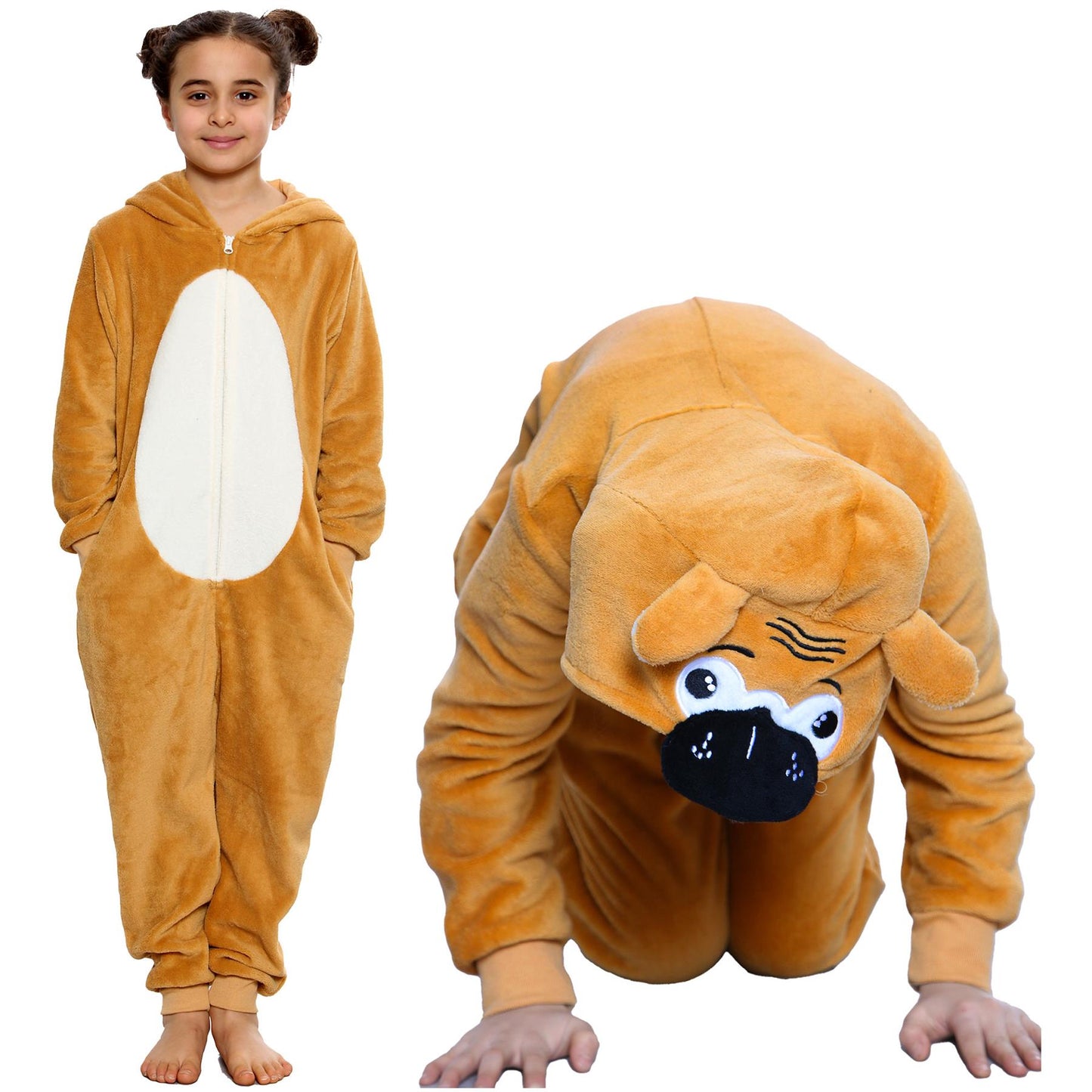A2Z Onesie One Piece Kids Animal Pyjamas Shepherd Sleepsuit Costume Girls Boys