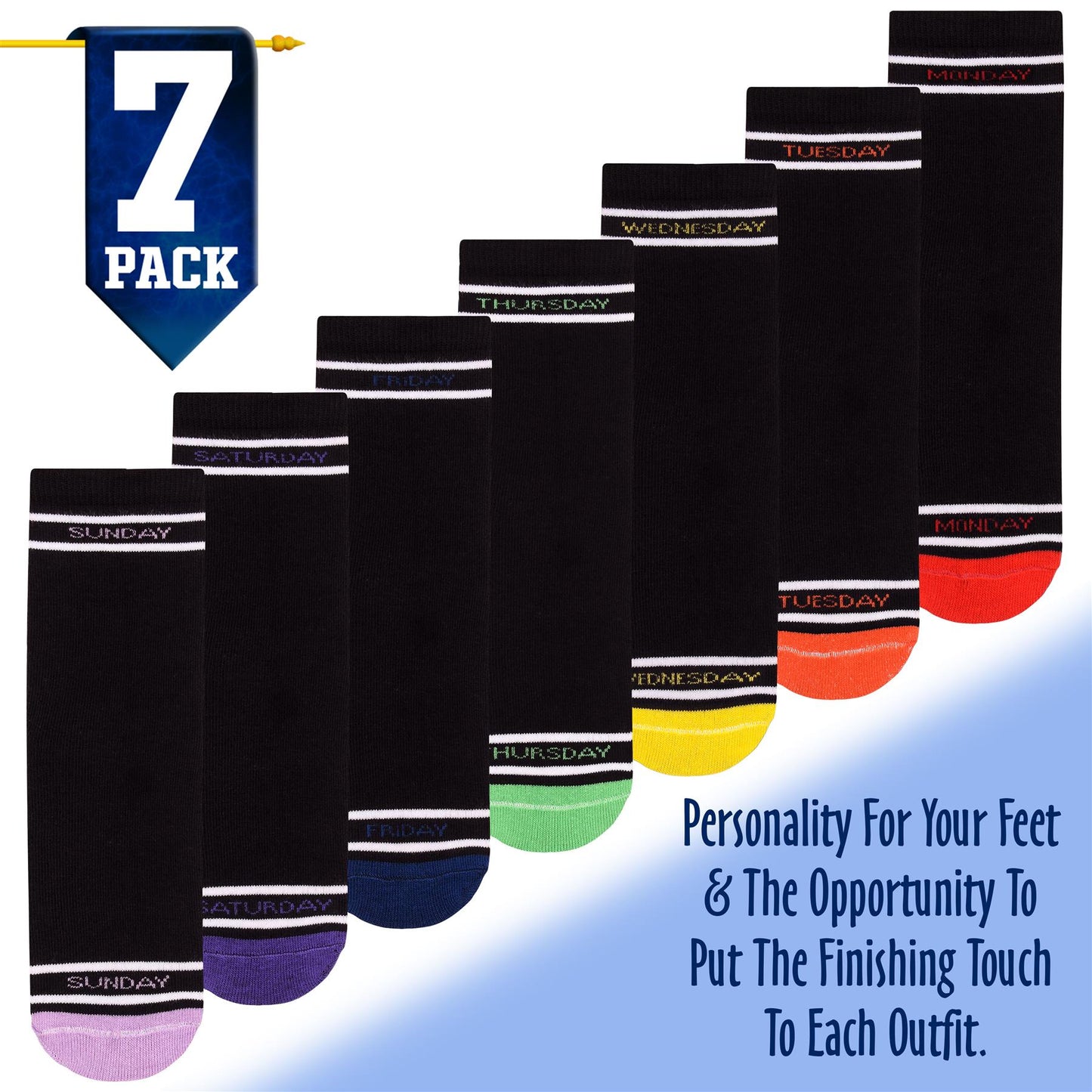 Boys Girls 7 Days Week Socks Cotton Rich Plain Ankle Colourful Heal Toes Socks