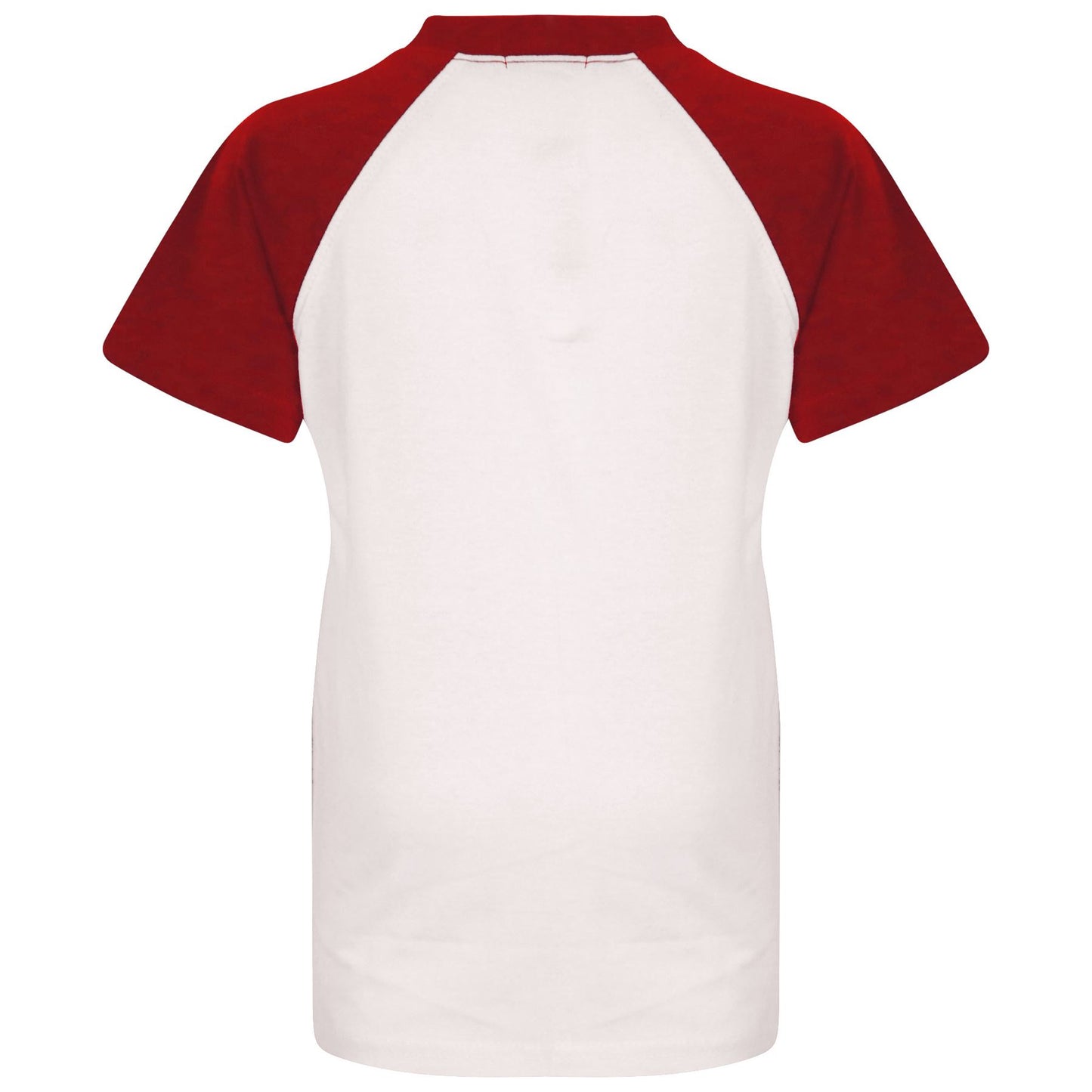 Kids Raglan Style T Shirt Contrast Colour Short Sleeve Top Girls Boys Age 5-13 Y