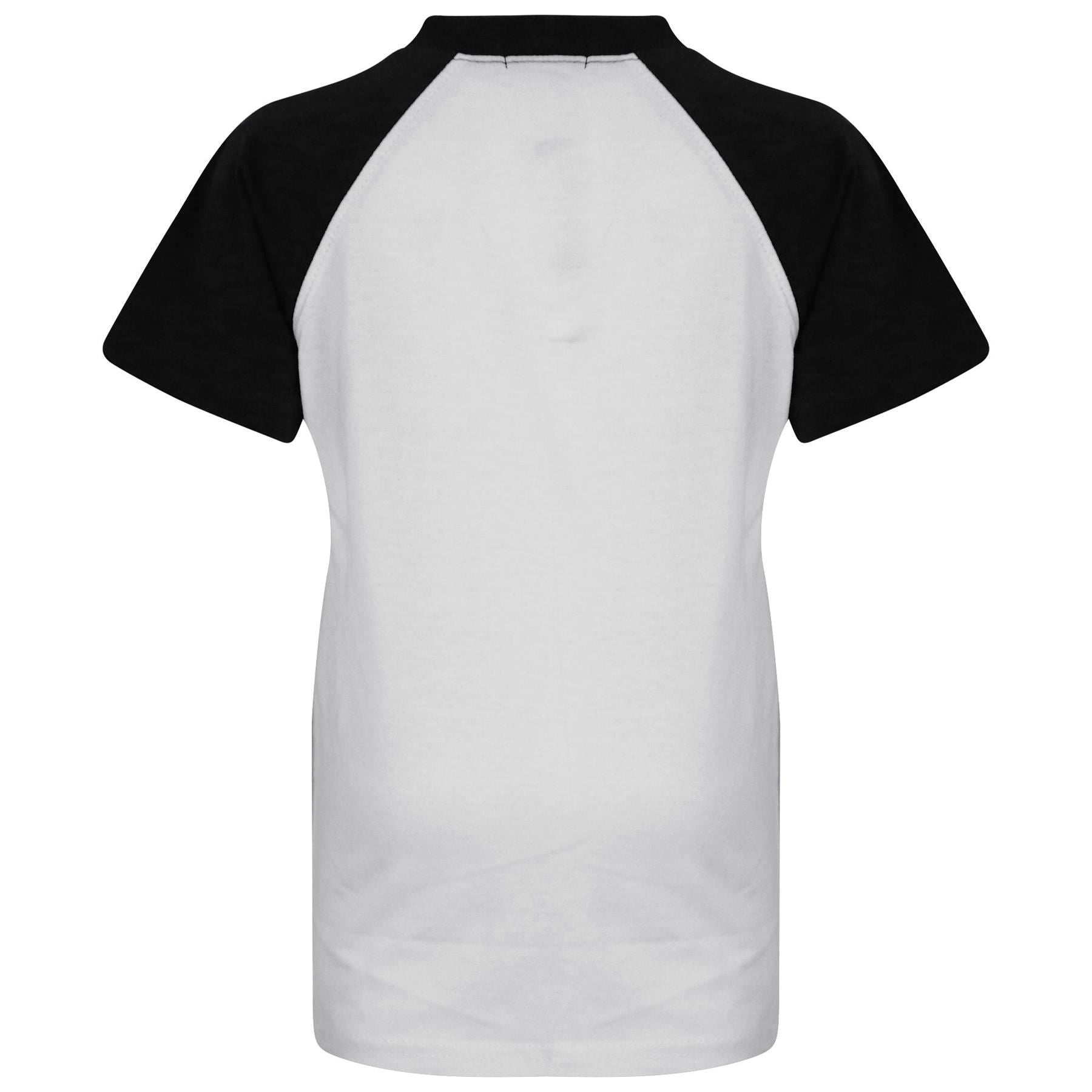 A2Z 4 Kids Raglan Style T Shirt & Shorts Black Contrast PJS Super Soft Matching Top Bottom Pyjamas Comfy Loungewear Dress Up Outfit Gifts for Children Girls Boys Age 5-13 Years - A2Z 4 Kids