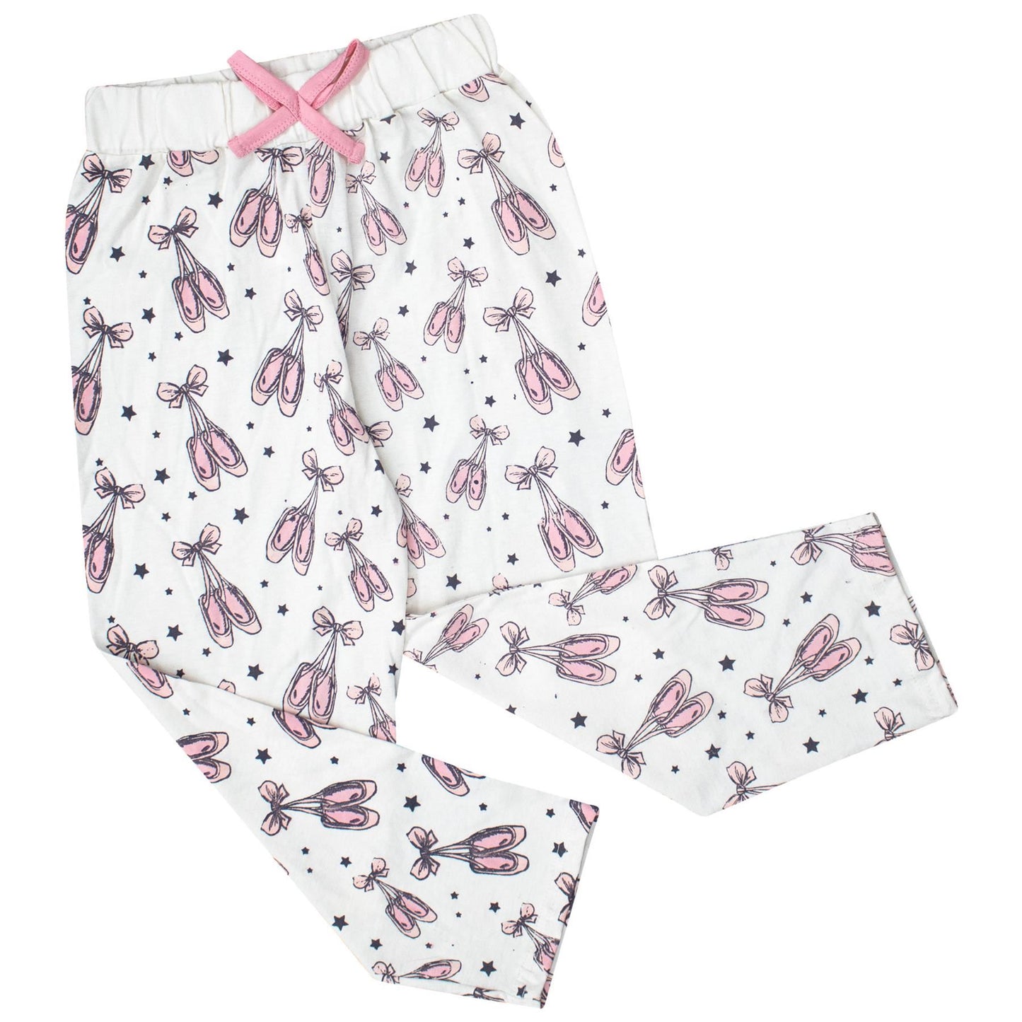 A2Z 4 Kids Girls Ballerina Print Children PJs 2 Piece Cotton Set Lounge Suit Nightwear Sleepwear Top Bottom Pyjamas Loungewear Dress Up Outfit Set Gifts for Children & Girls Age 2-13 Years