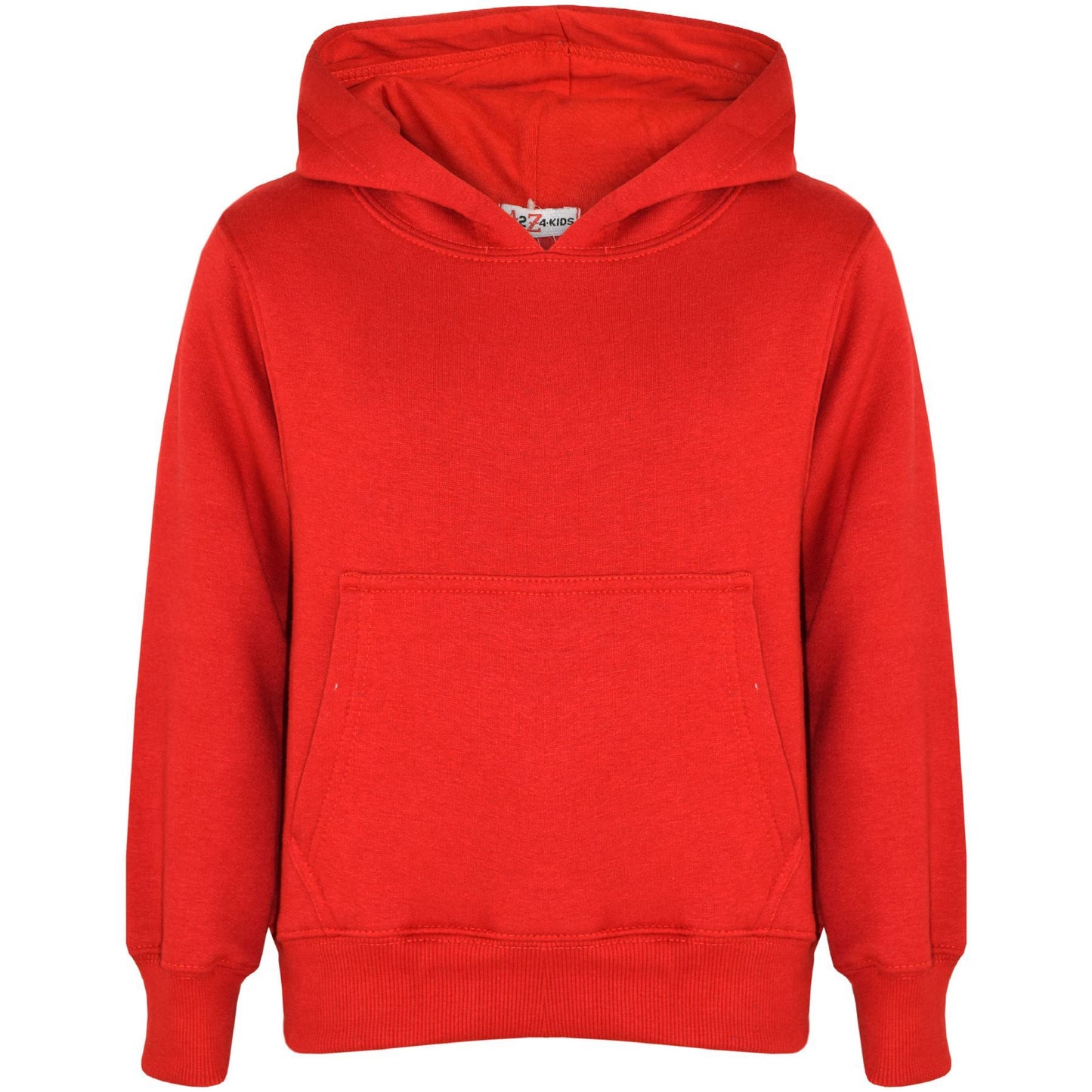 A2Z 4 Kids Girls Boys Sweat Shirt Tops Designer's Casual Plain Red Pullover Sweatshirt Fleece Hooded Jumper Coats New Age 2 3 4 5 6 7 8 9 10 11 12 13 Years