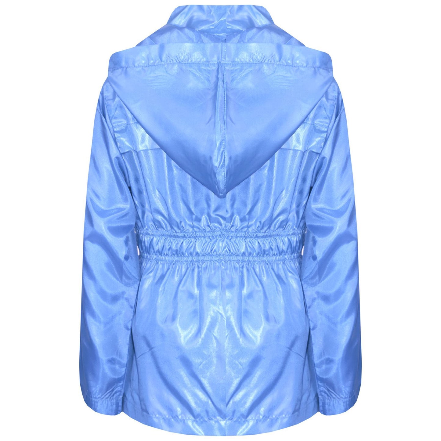 A2Z 4 Kids Unisex Raincoat Jackets Sky Blue Windbreaker Waterproof Parka Shower Resistant Hooded Raincoat Childrens Girls Boys Age 5 6 7 8 9 10 11 12 13 Years