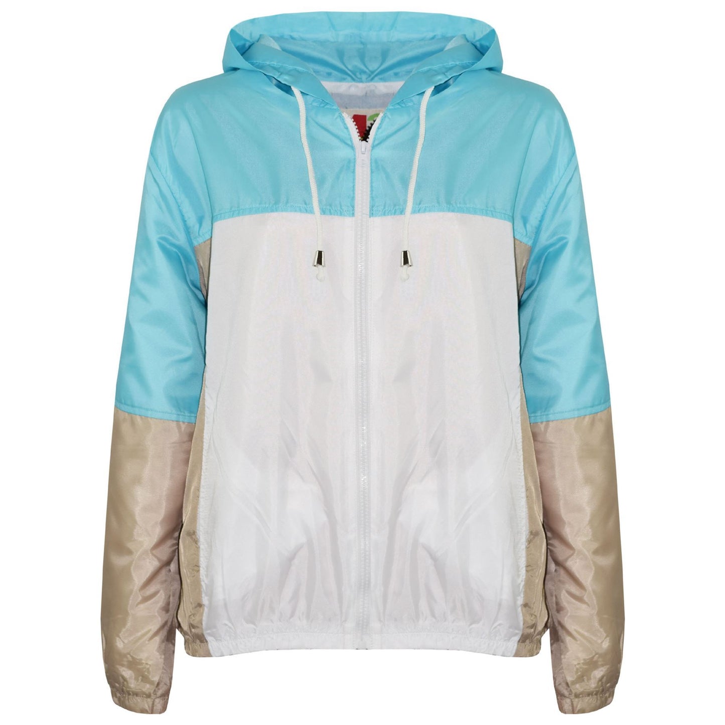 Kids Girls Boys Windbreaker Zipped Jackets Hooded Raincoats Age 5-13 Years