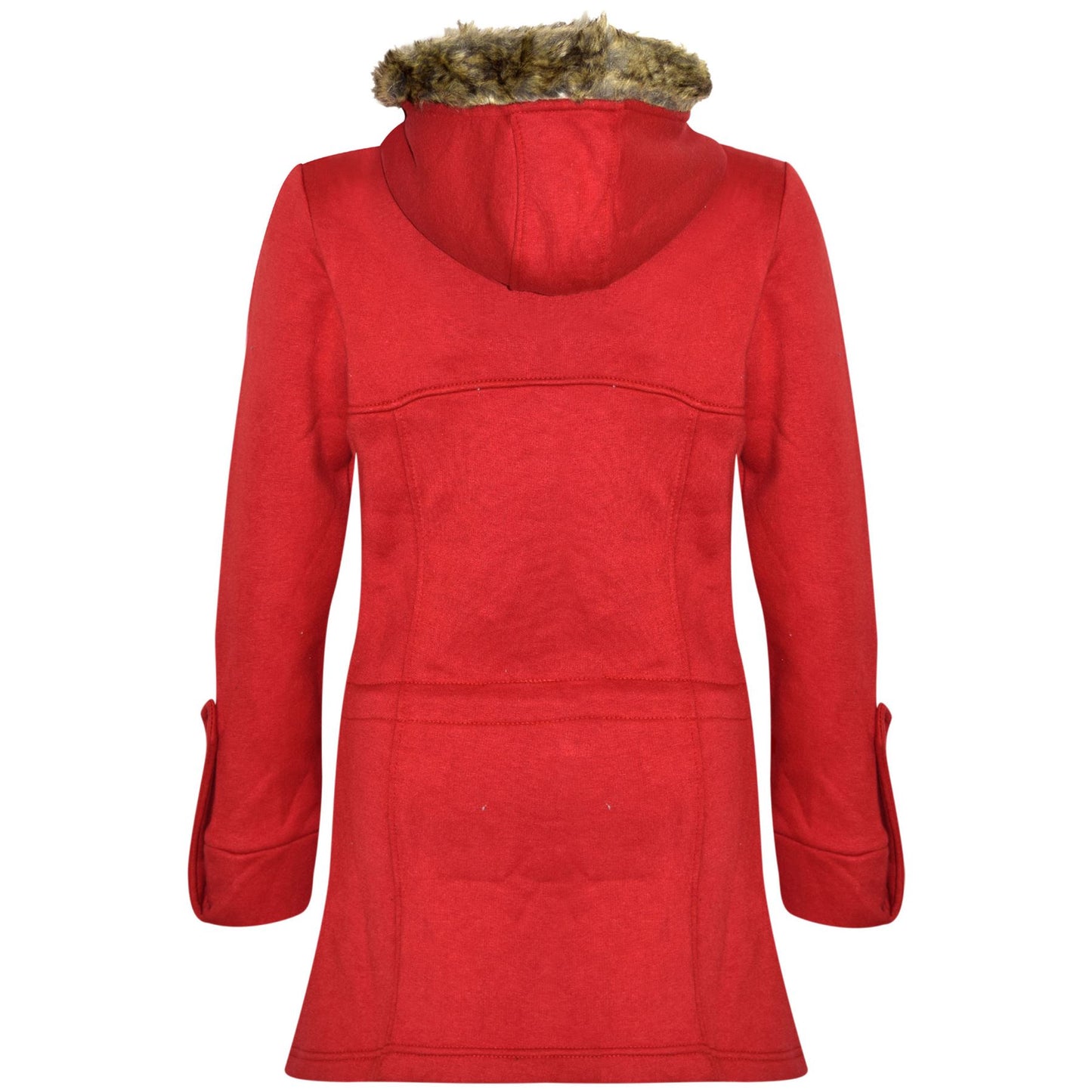 GIRLS COAT KIDS FLEECE PARKA JACKET LONG FAUX FUR HOODED SUMMER COATS AGE 7-13Y