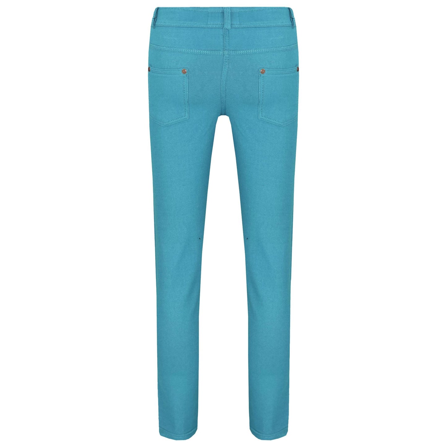 Kids Skinny Jeans Girls Stretchy Jeggings Fit Pants Coloured Trousers 5-13 Years