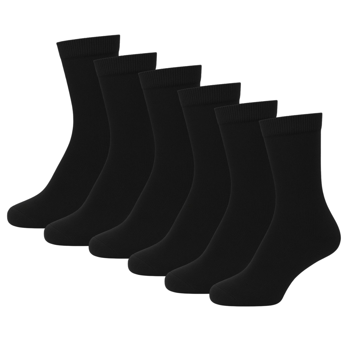 Plain Mens Cotton Socks 6 Pack Luxurious Soft Comfortable Casual Socks For Men
