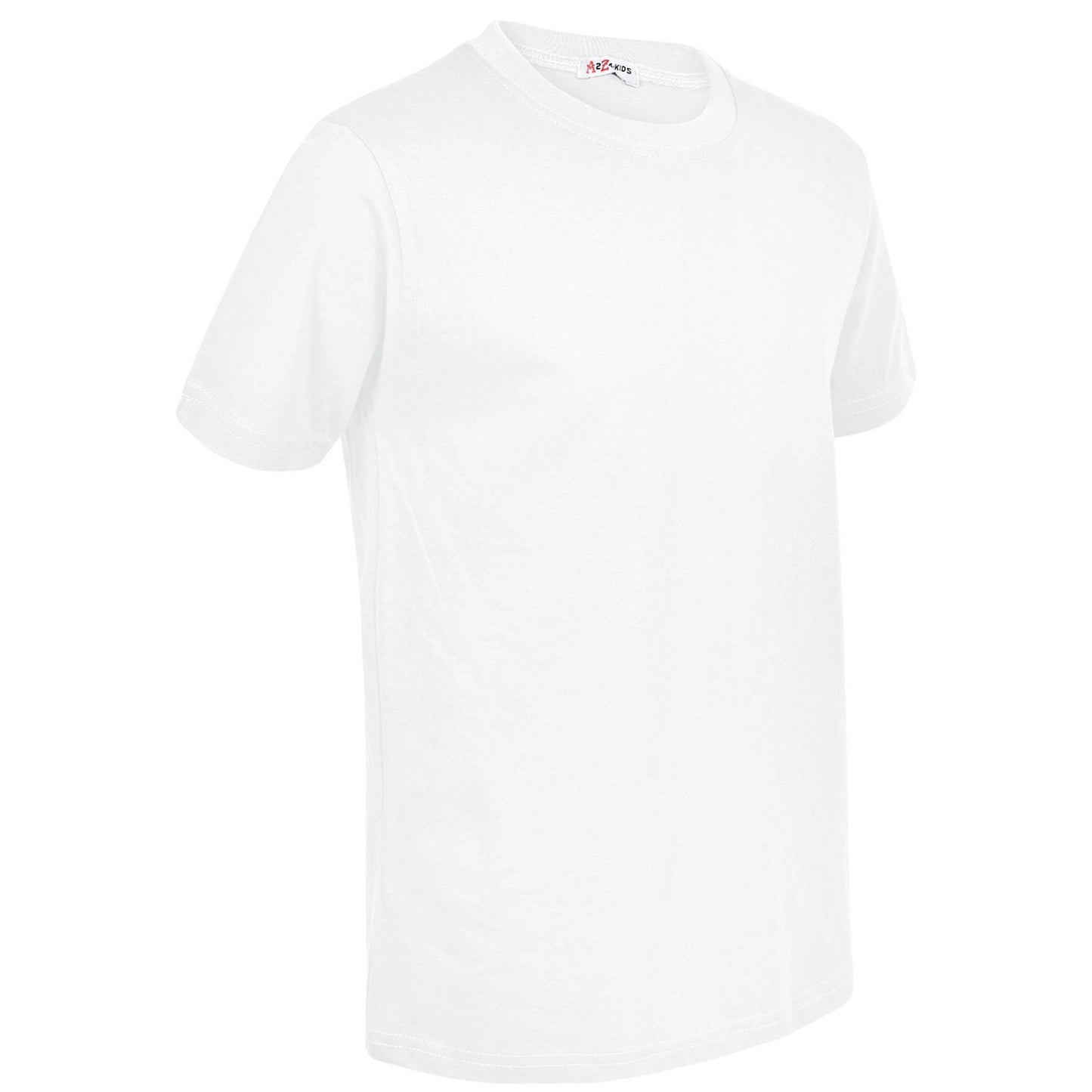 Girls Boys Pack of 10 Plain PE School T Shirts Lightweight Summer Soft Feel Top