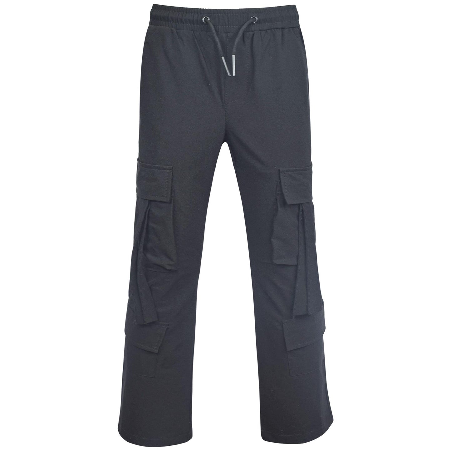 Kids Girls Cargo Trousers Elasticated Waist Comfortable Joggers Activewear Pants