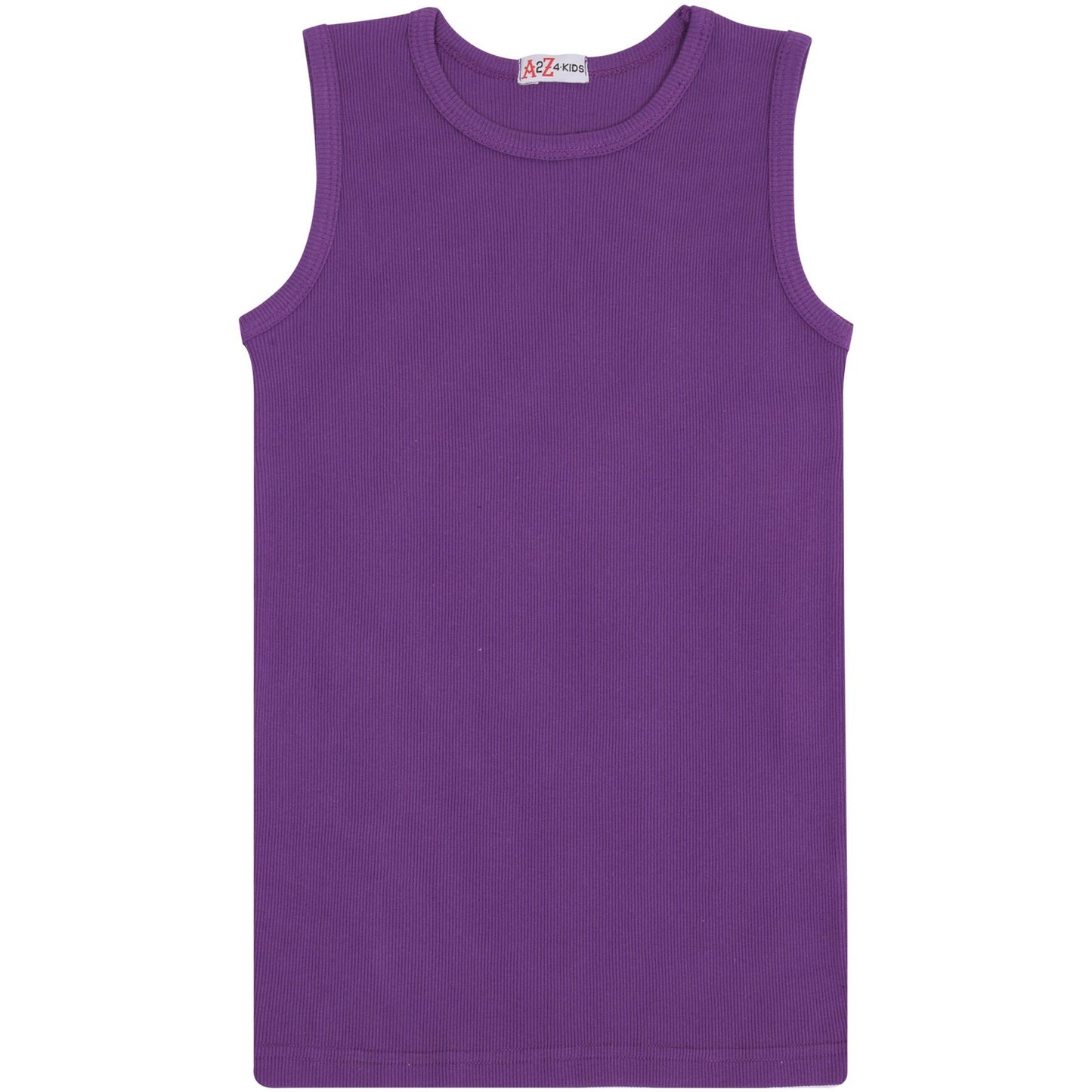 Kids Girls Ribbed Vest Top 100% Thick Cotton Fashion Tank Tops T Shirt 2-13 Year