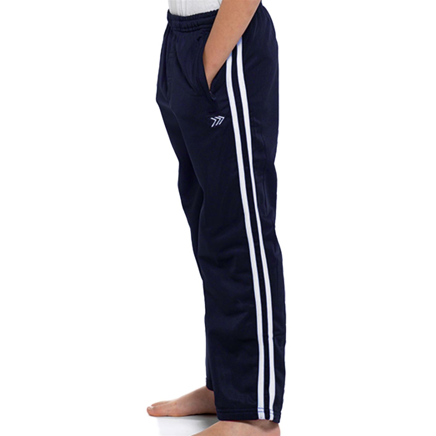 A2Z 4 Kids Unisex Tracksuit Bottoms Joggers Jogging Double Striped Sweatpants