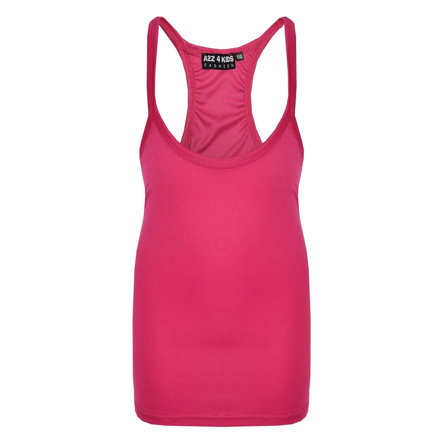 Kids Girls Childrens Vest Top Tank Top Fitted Age 5-6, 7-8, 9-10, 11-12,13 Years