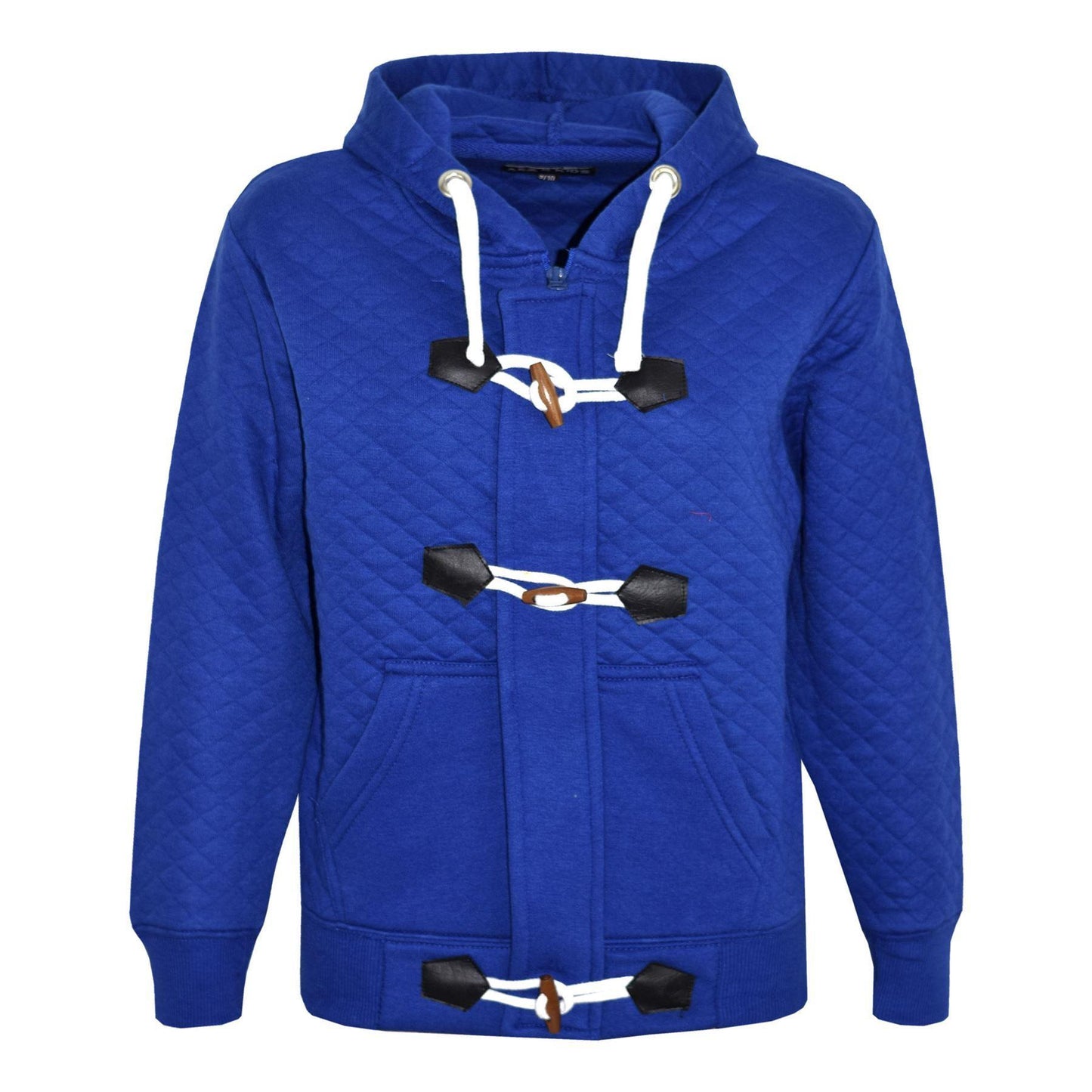 KIDS GIRLS BOYS DUFFEL HOODIE KIDS QUILTED FLEECE HOODED JACKET AGE 7-13 YEARS