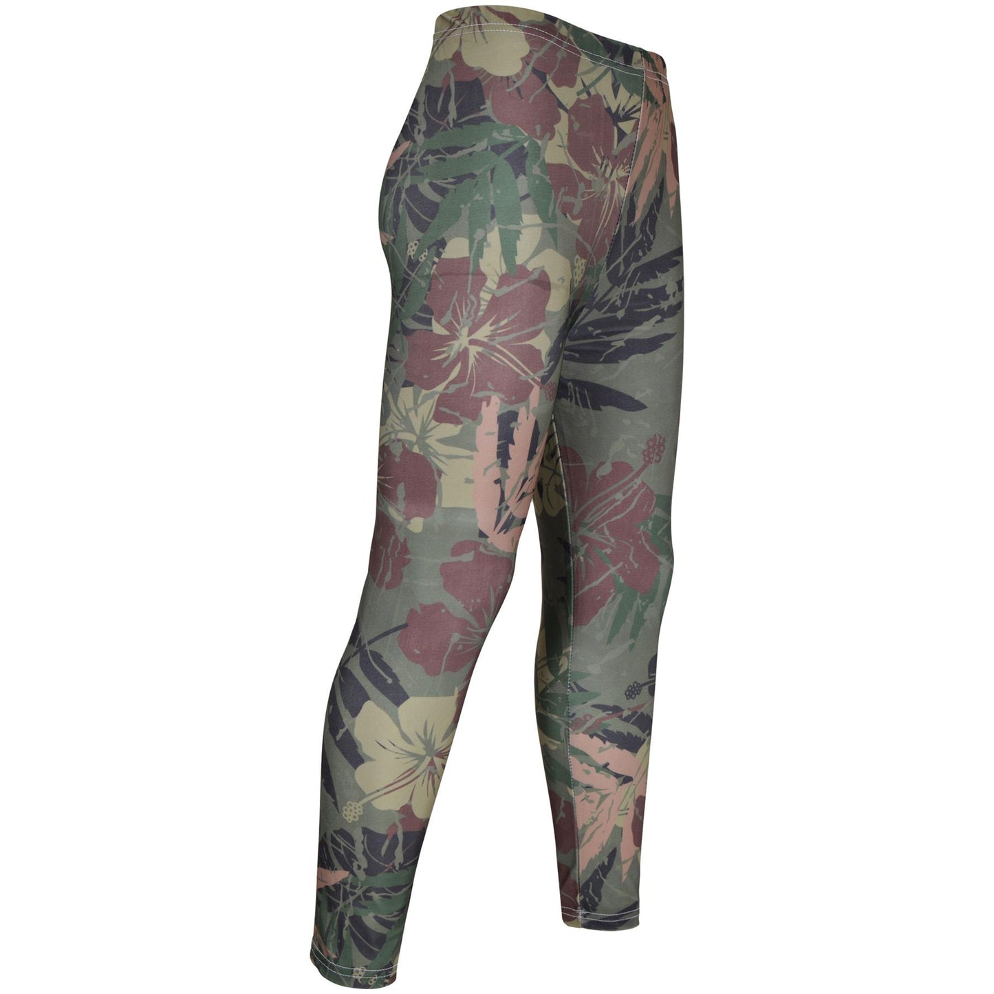 Kids Girls Legging Camo Leaves Print Summer Fashion Bottoms 7-13 Yr