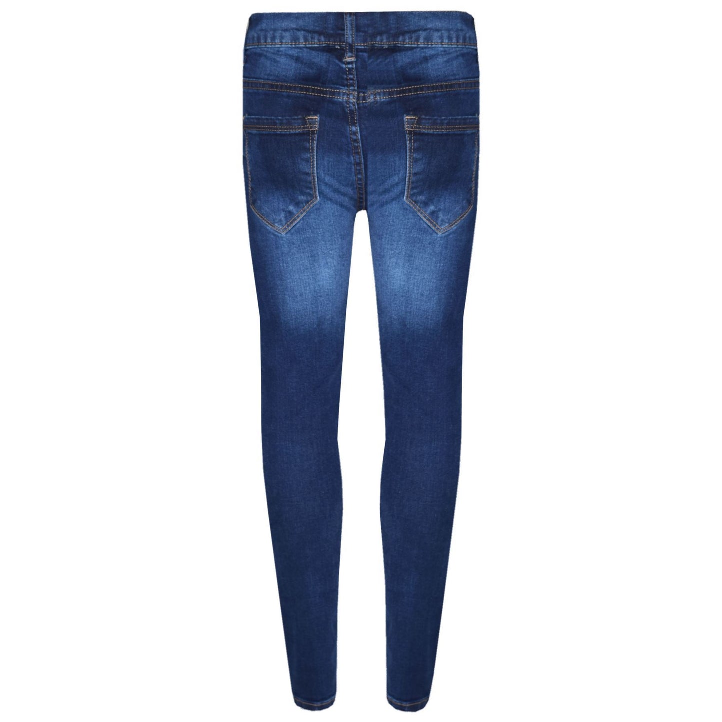 Kids Girls Stretchy Jeans Ripped Denim Pants Trousers Jeggings Age 3-14 Years