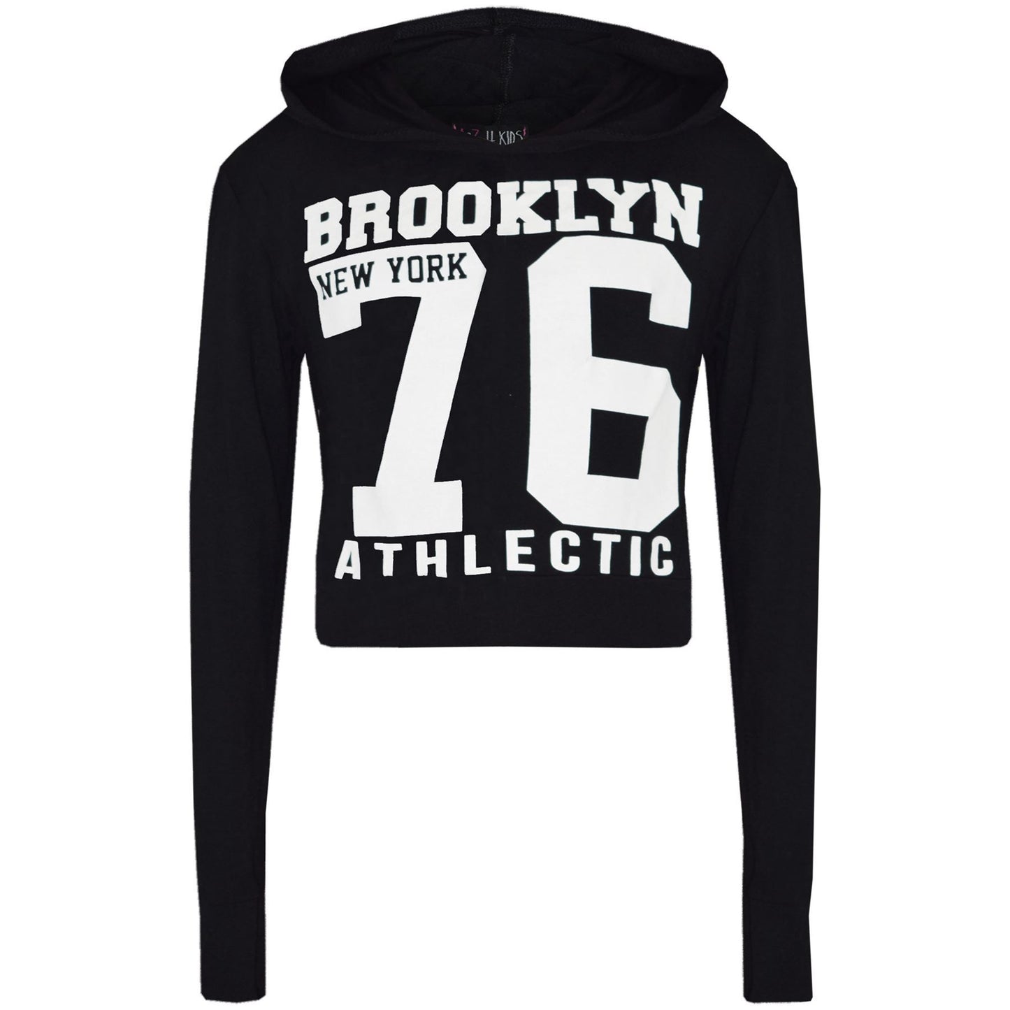 Girls Tops Kids Brooklyn 76 Hooded Crop Top & Legging Lounge Wear Set 7-13 Years
