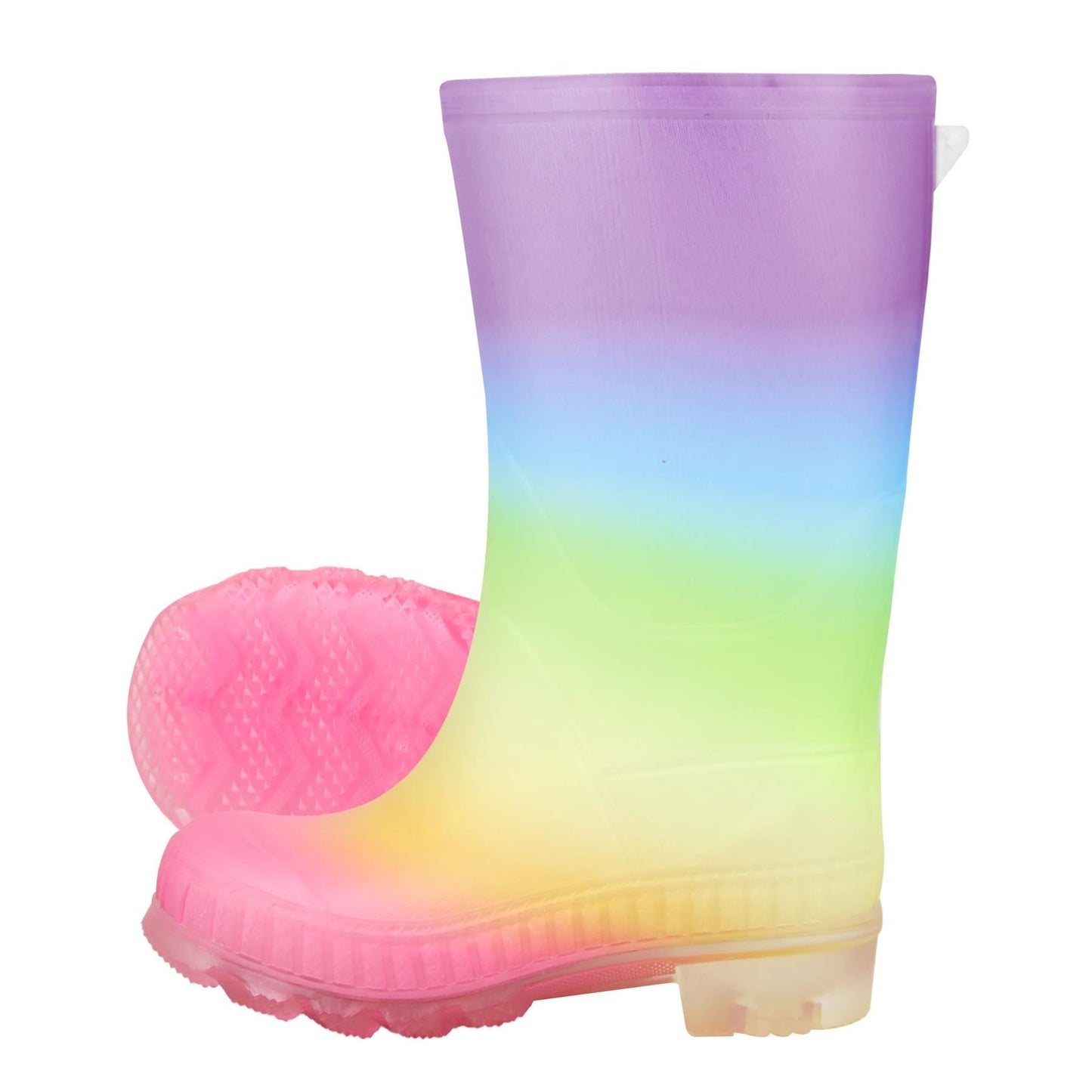 A2Z 4 Kids Girls Rainbow Wellies Waterproof PVC Rain Boots Wellington Snow Boot