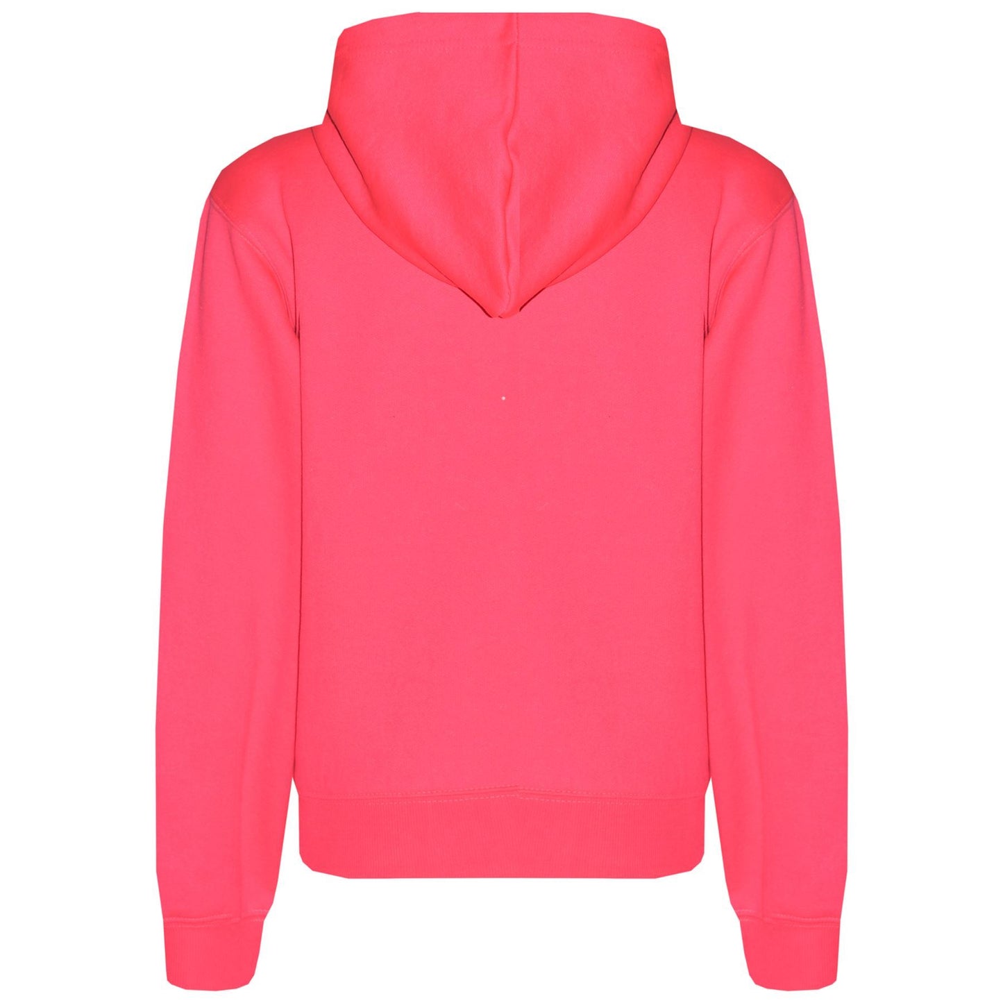 A2Z 4 Kids Plain Tracksuit Neon Pink And Black Contrast Fleece Hoodie with Joggers Jogging Sweatpants Pants Sports Activewear Outfit Set Childrens Girls New Age 5-13 Years