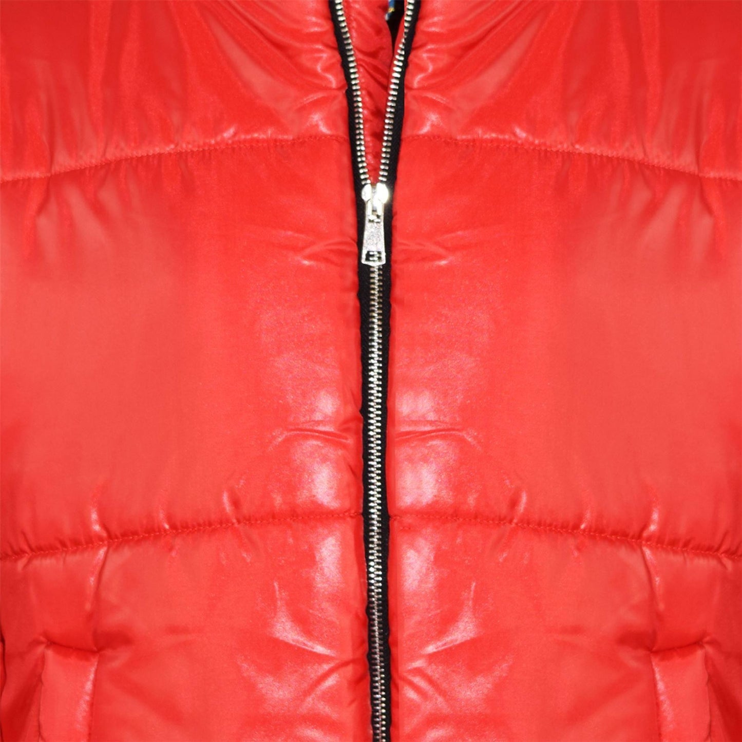 Girls Jacket Kids Wetlook Cropped Padded Quilted Puffer Bubble Jackets Coat 5-13