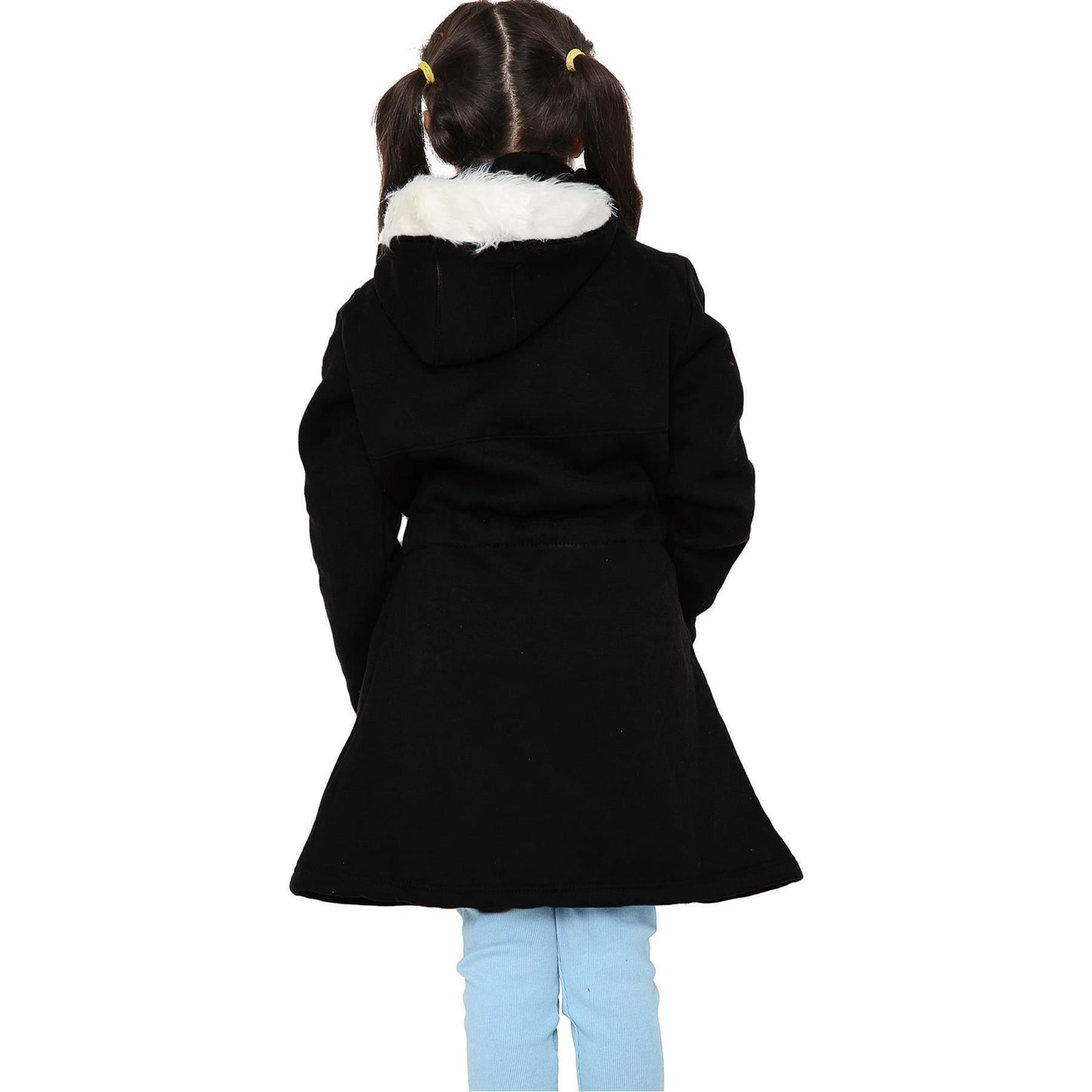 Kids Girls Hooded Camo Parka Jacket Faux Fur Coat New Fashion Age 5-13 Years