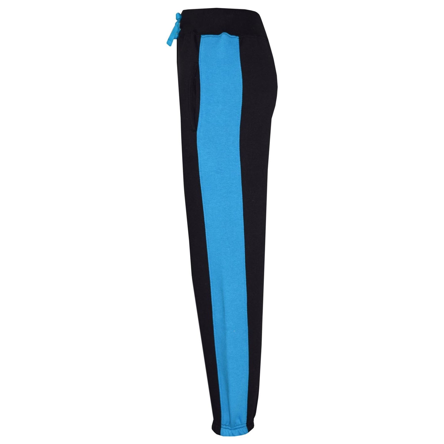 Kids Boys Girls Joggers Contrast Panel Jogging Pants  Casual Trousers 5-13 Years