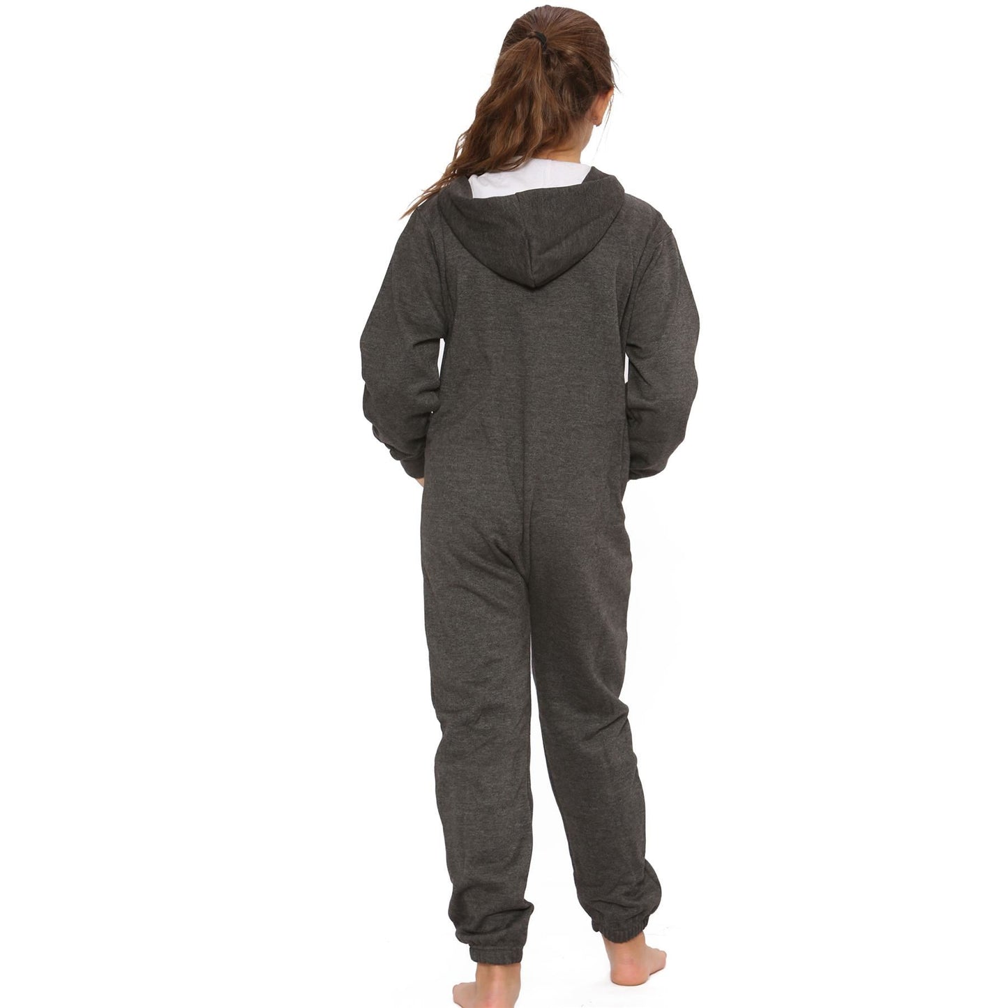A2Z Onesie One Piece Kids Charcoal Pyjamas Sleepsuit Costume Girls & Boys 5-13 Y