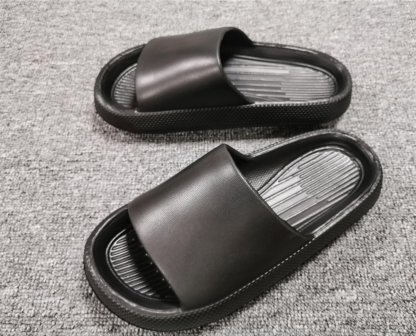 Mens Womens Slides Cloud Slippers Summer Non-Slip Thick Sole Open Toe Sandals
