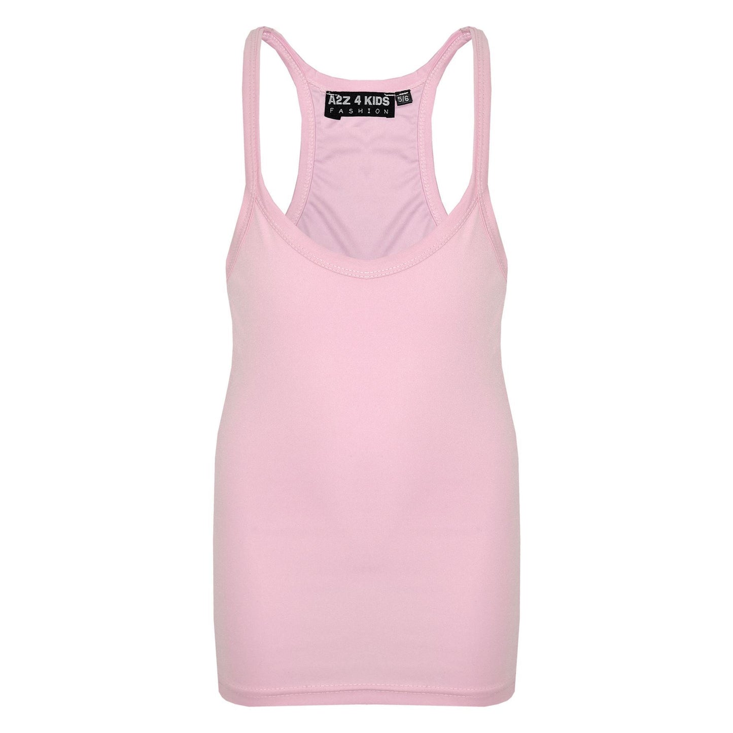 Kids Girls Childrens Vest Top Tank Top Fitted Age 5-6, 7-8, 9-10, 11-12,13 Years