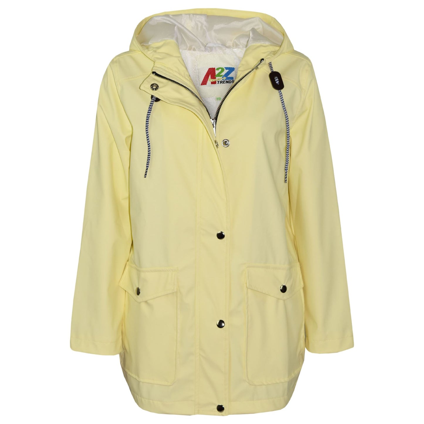 PU Raincoat Jacket Windbreaker Waterproof Parka Hooded Girls Boys Age 5-13 Years