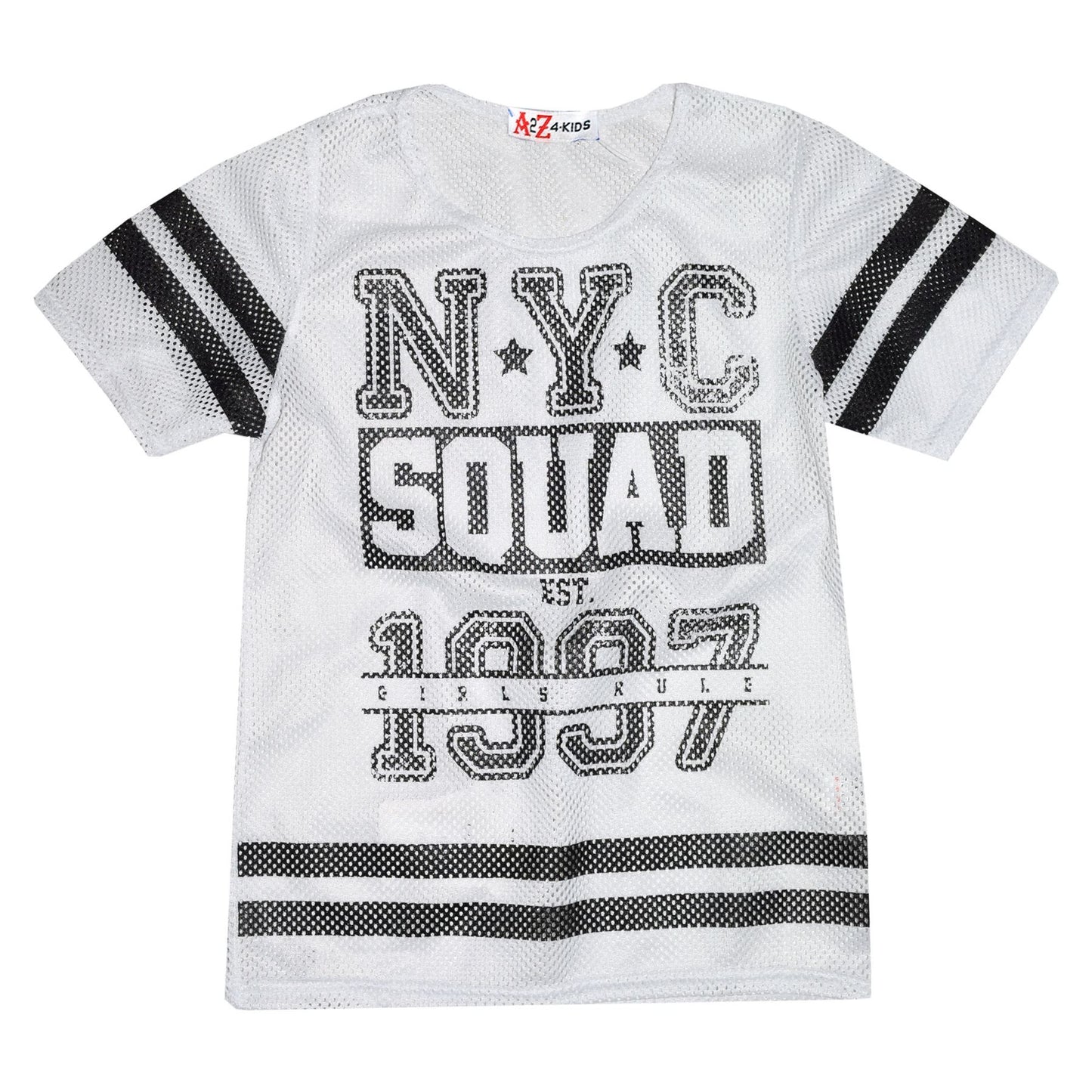 Kids Girls Baseball Tops Designer NYC Squad 1997 T Shirt Top Legging Set 7-13 Yr