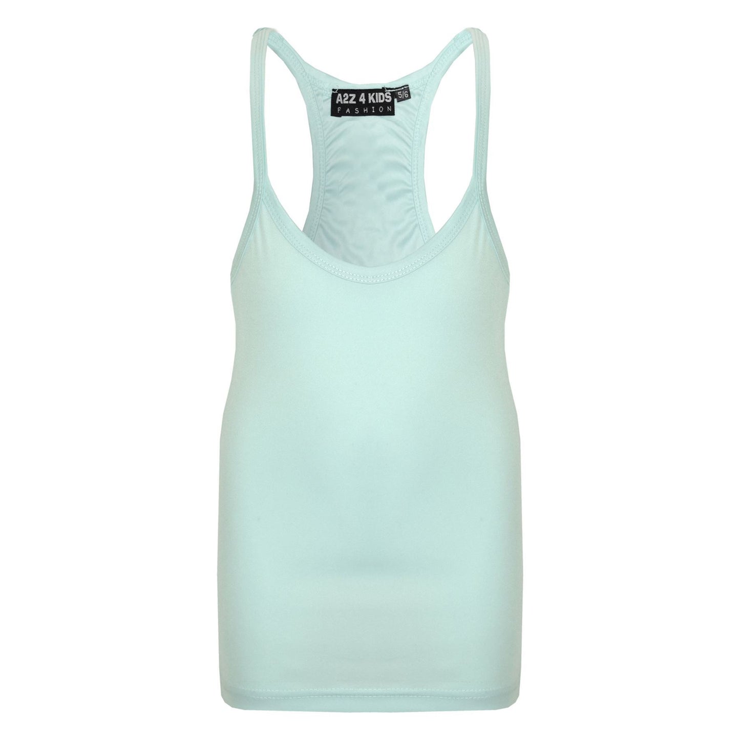 Kids Girls Childrens Vest Top Tank Top Fitted Age 5-6, 7-8, 9-10, 11-12,13 Years