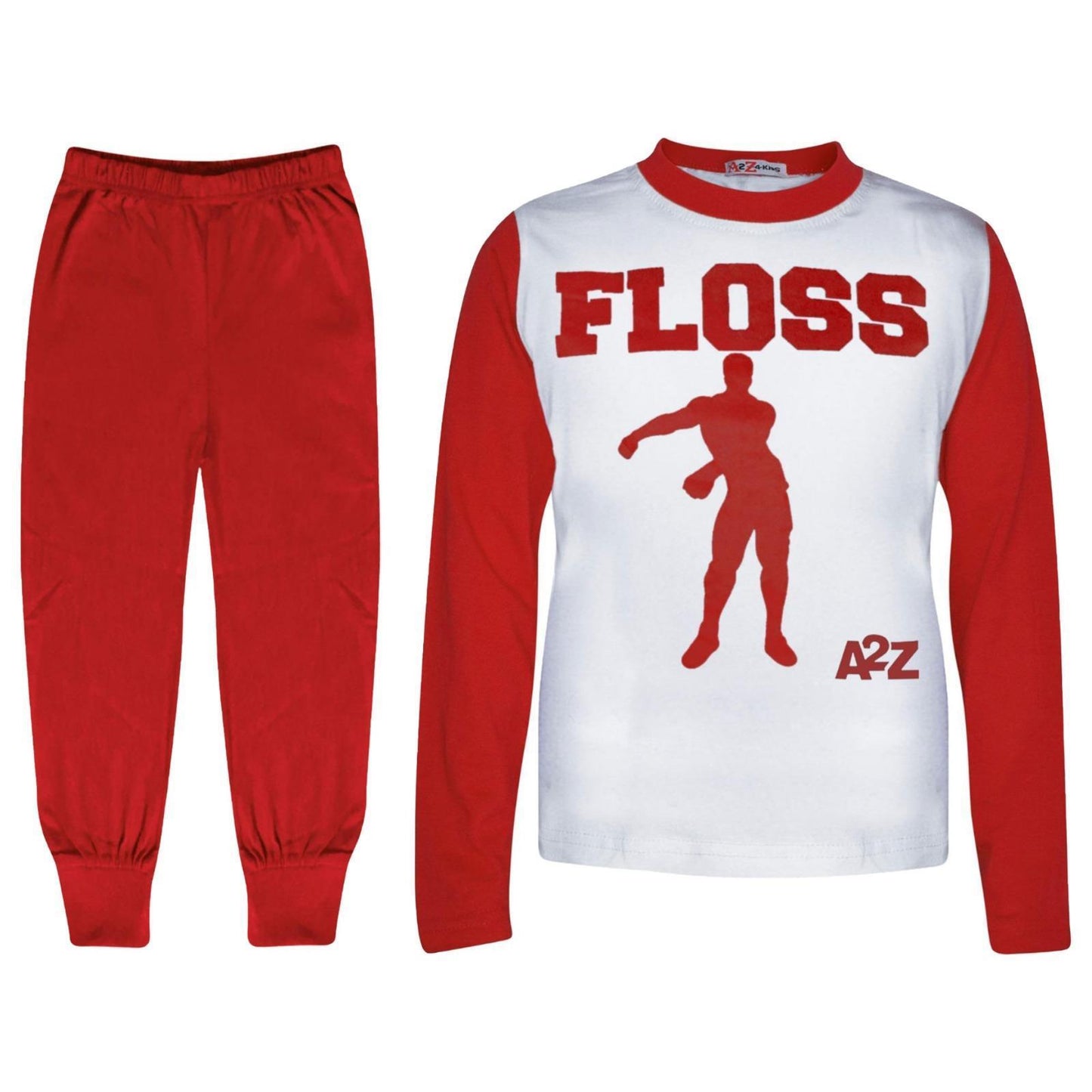 Kids Boys Girls Pyjamas Trendy Floss A2Z Print Xmas Loungewear Pjs Outfit Sets