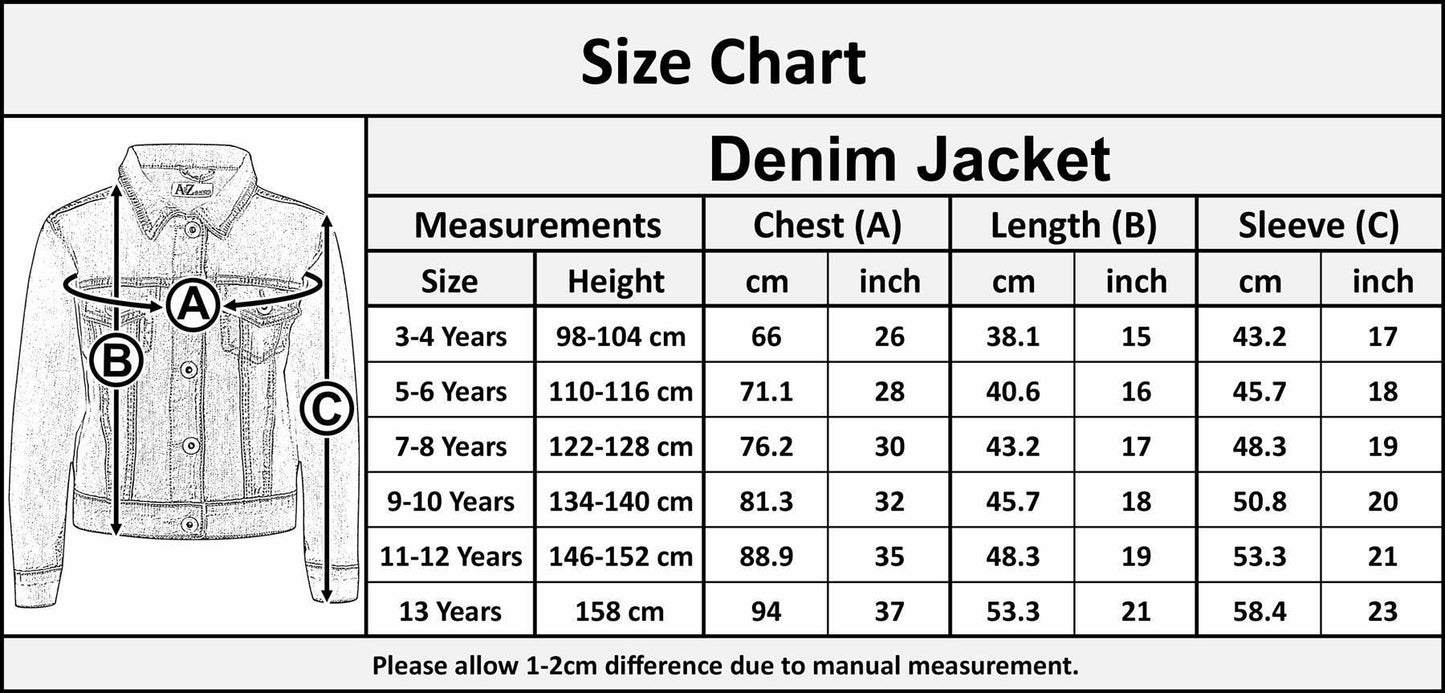 Kids Boys Jacket Kids Denim Style Stylish Fashion Trendy Coat New Age 3-16 Years