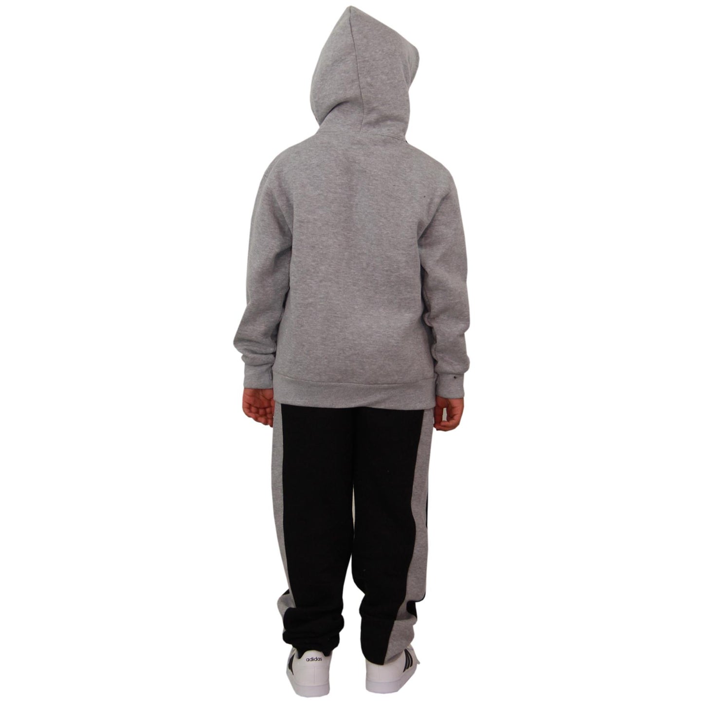 Kids Boys Girls Contrast Panel Tracksuit A2Z NY Deluxe Print Hoodie With Joggers