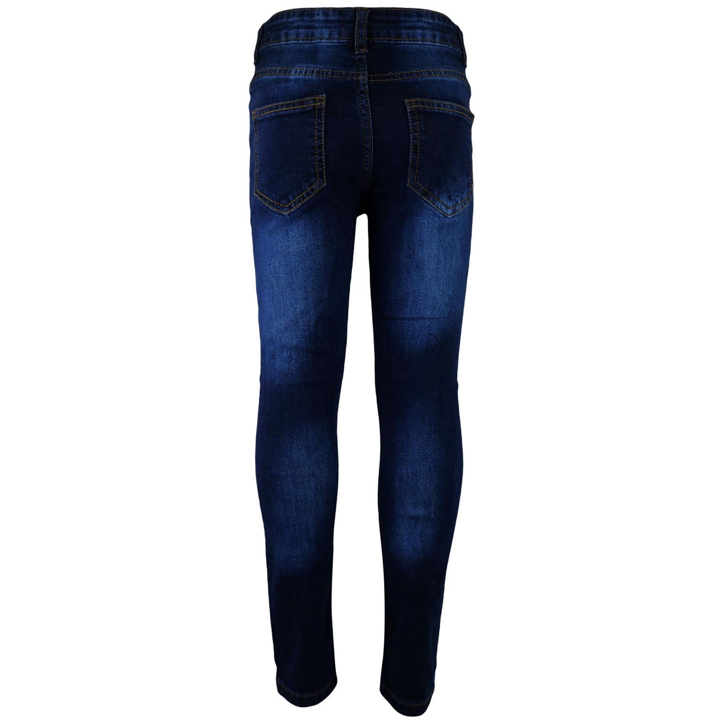Kids Boys Stretchy Jeans Knee Ripped Denim Skinny Bikers Pants Slim Trouser 5-13