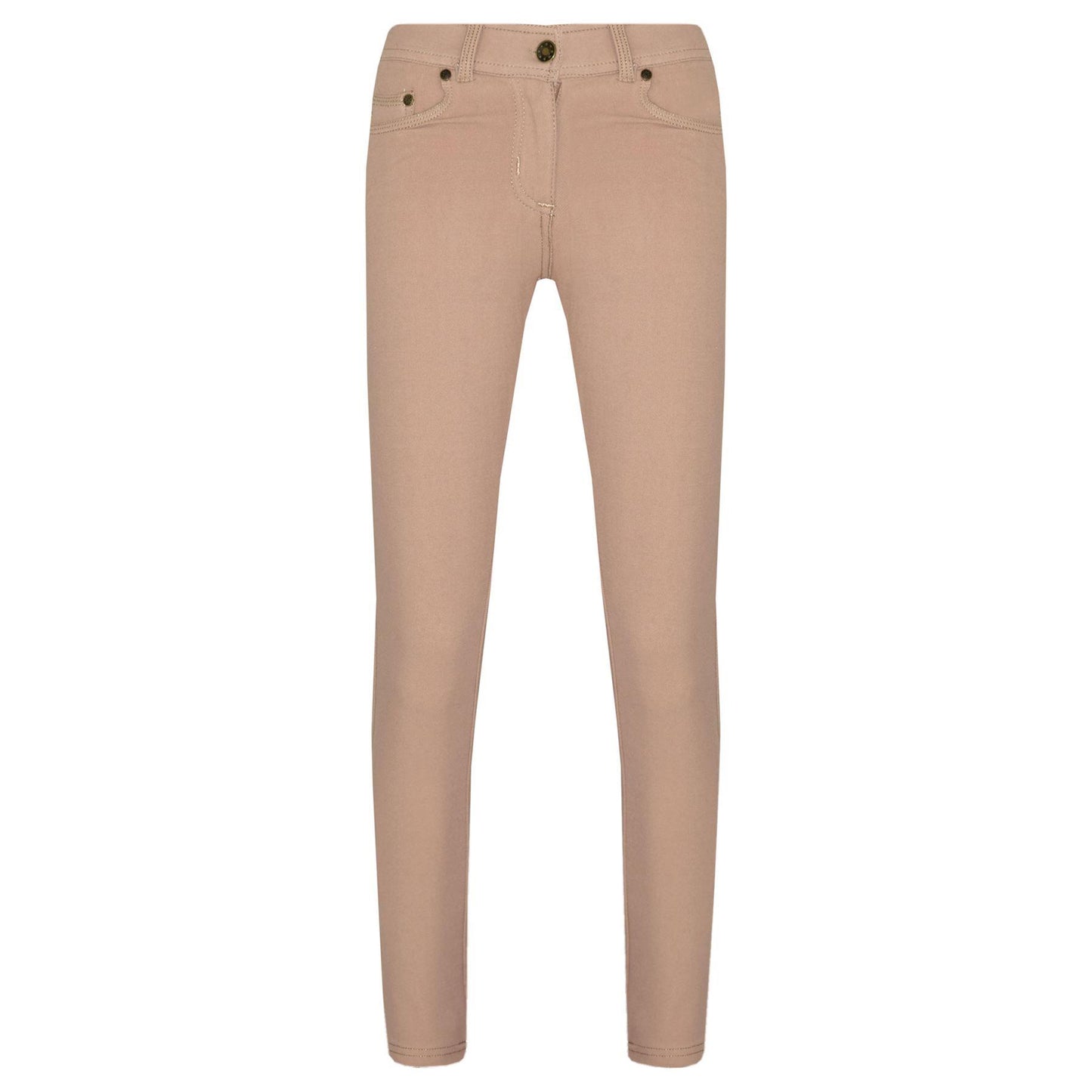 Kids Skinny Jeans Girls Stretchy Jeggings Fit Pants Coloured Trousers 5-13 Years