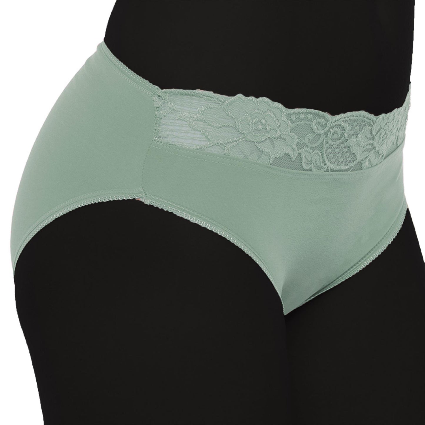 A2Z Ladies High Leg Briefs Underwear Pack Of 5 Adjustable Waist Hipster Shorts