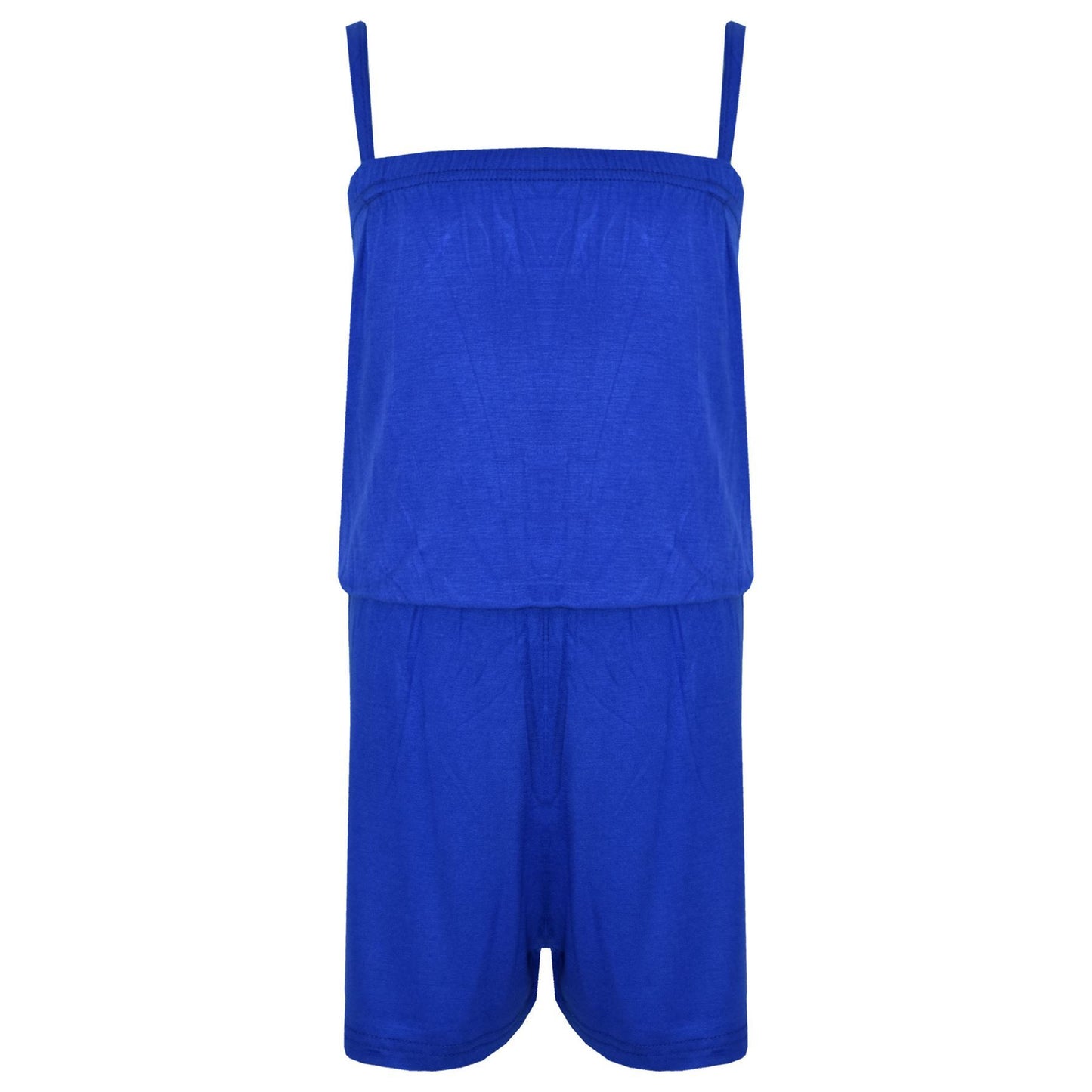 Kids Girls Plain Color Playsuit Trendy Summer All In One Jumpsuit New Age 5-13 Y