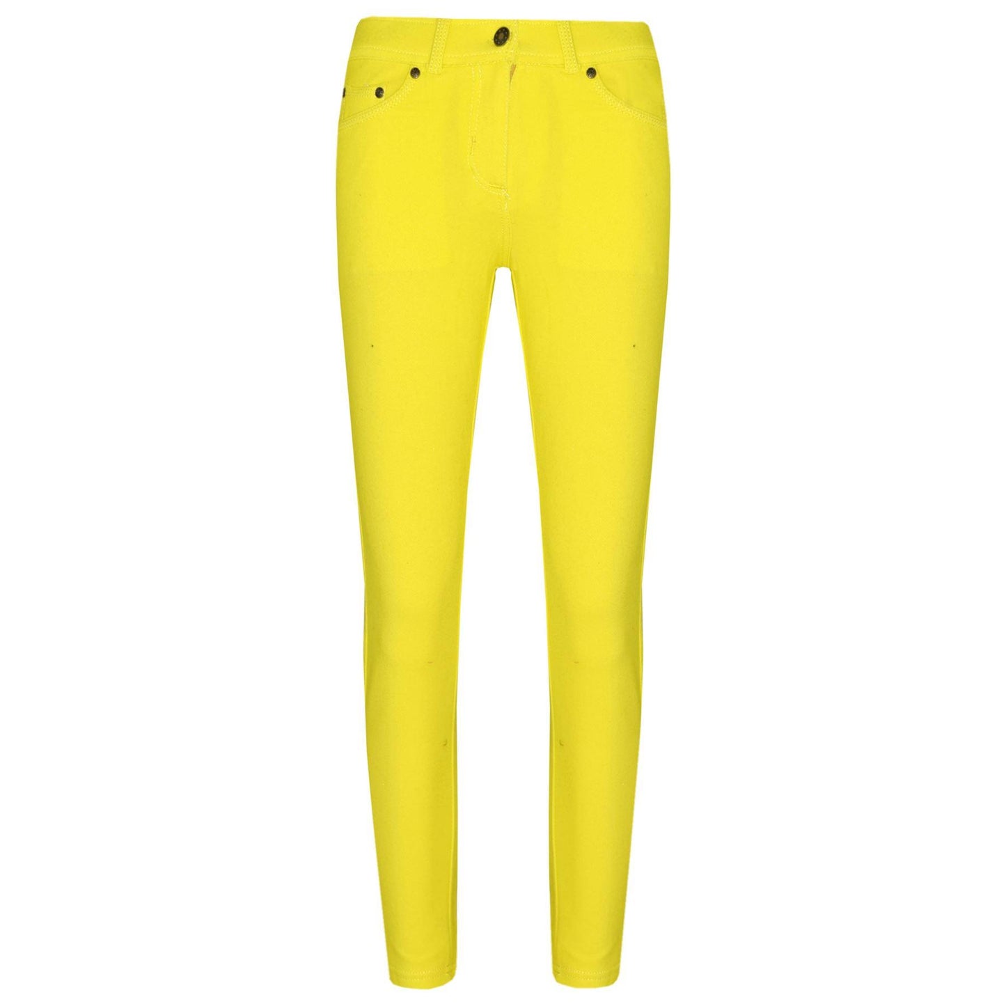 Kids Skinny Jeans Girls Stretchy Jeggings Fit Pants Coloured Trousers 5-13 Years