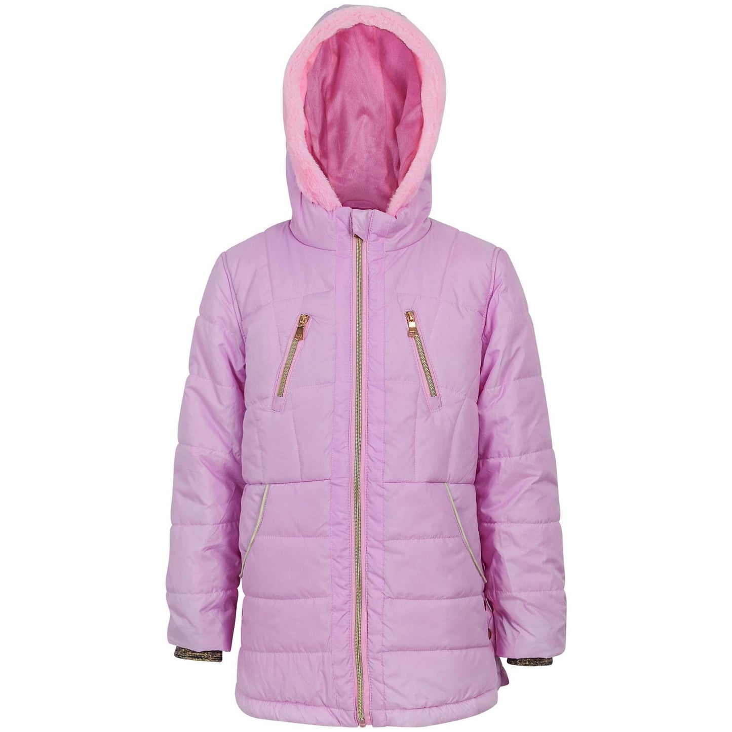 Kids Girls Longline Fashion Padded Casual School Jacket Bubble Coat 5-13 Years