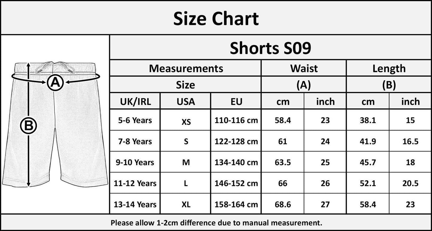 Kids Boys 5 Pack Lightweight Mesh Athletic Football Boxing Cycling Sports Shorts