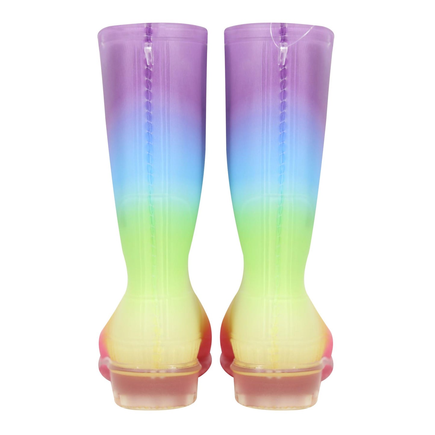 A2Z 4 Kids Girls Rainbow Wellies Waterproof PVC Rain Boots Wellington Snow Boot