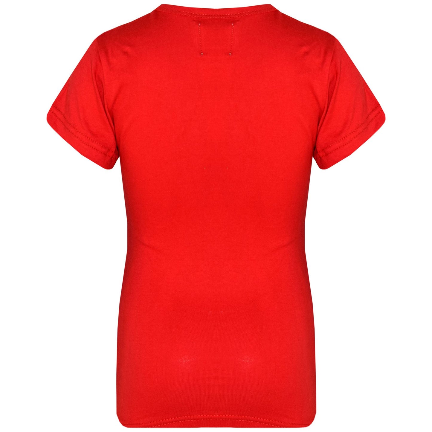 Kids Girls T Shirts Cotton Plain School T-Shirt Top New Age 2-13 Yr - A2Z 4 Kids