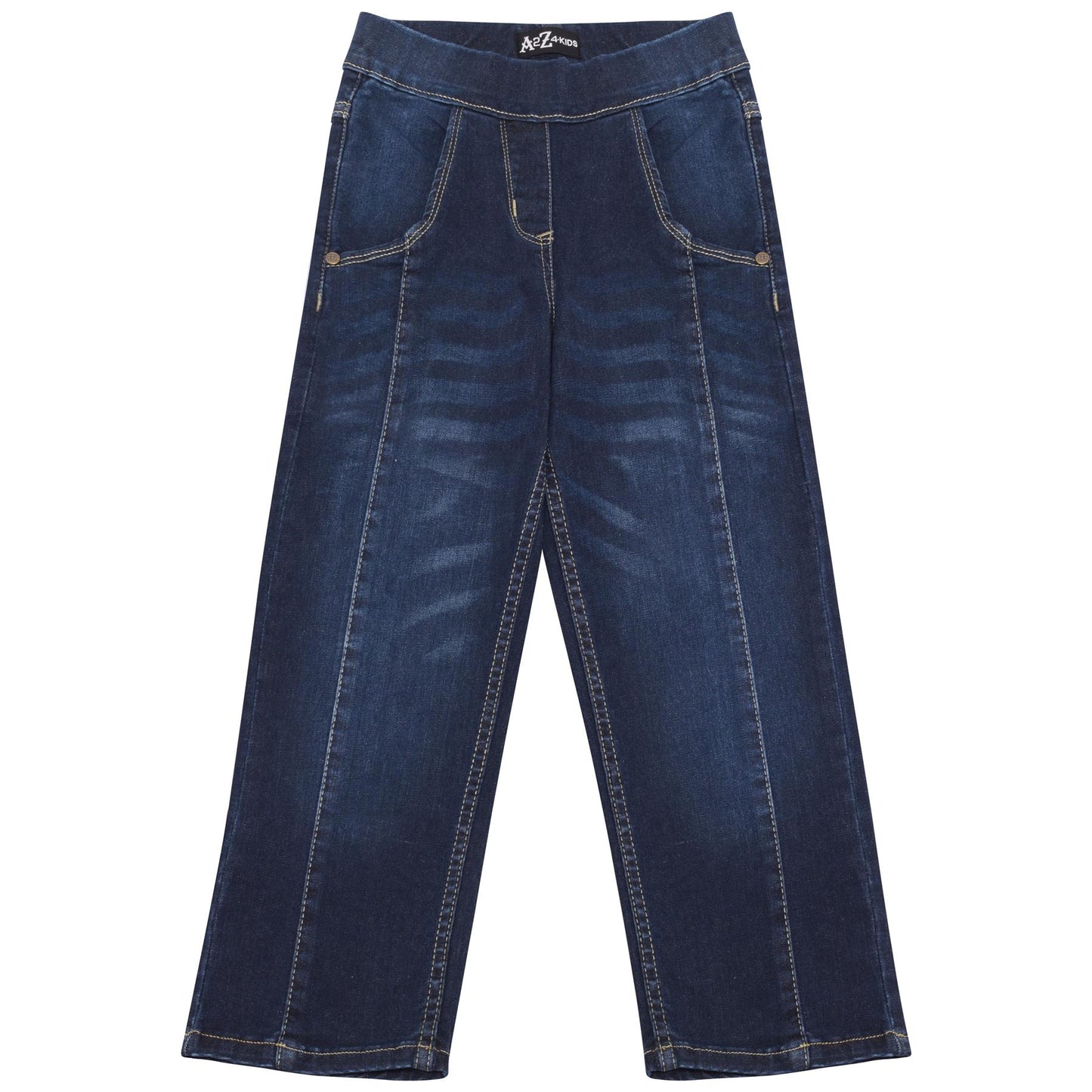 Kids Girls Relaxed Straight Fit Boot Cut Jeans For Teens Cotton Jeans 5-13 Years