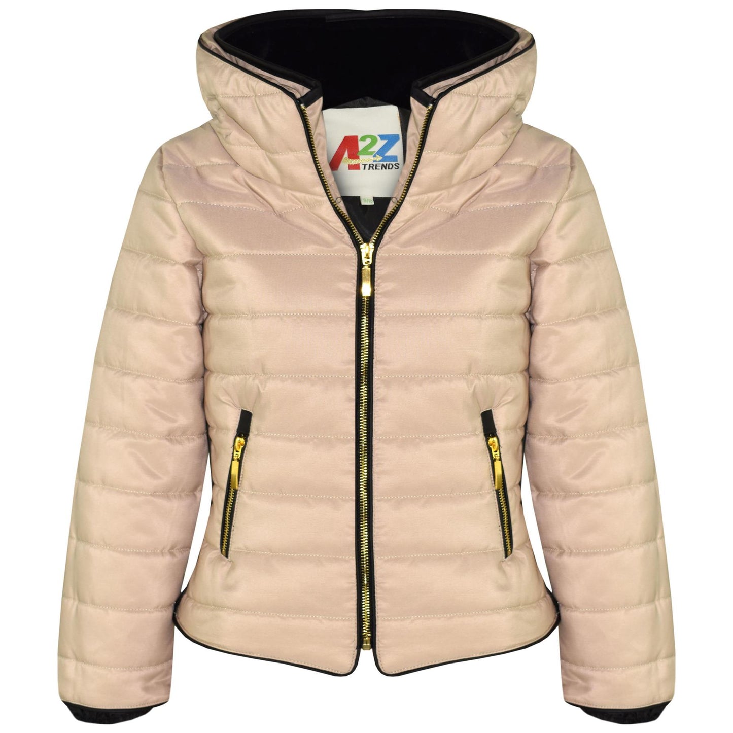 Girls Jacket Kids Padded Puffer Bubble Fur Collar Quilted Warm Thick Coats 3-13 Y
