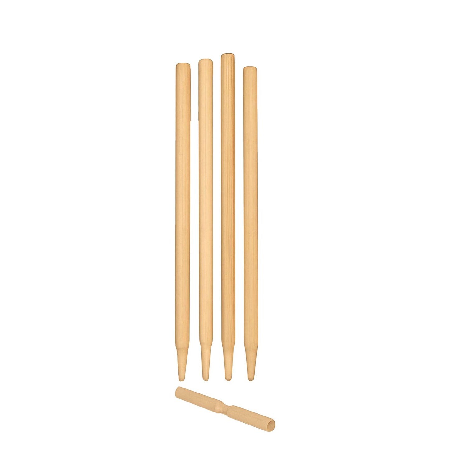 Cricket Set Wooden Bat/Stumps/Bails And Soft Ball Size 3 Game Set With Carry Bag