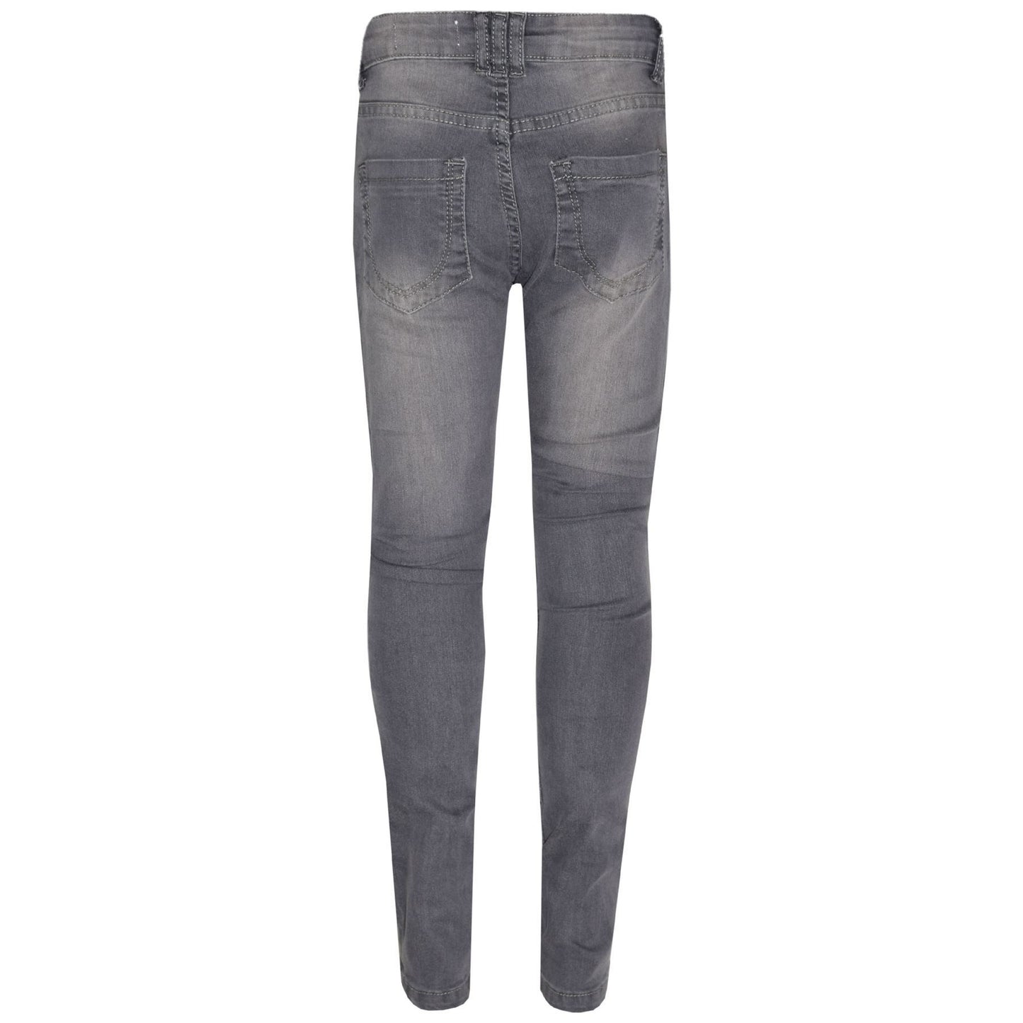 Kids Girls Stretchy Jeans Designer Ripped Drape Panel Denim Pant Trouser 5-13 Yr
