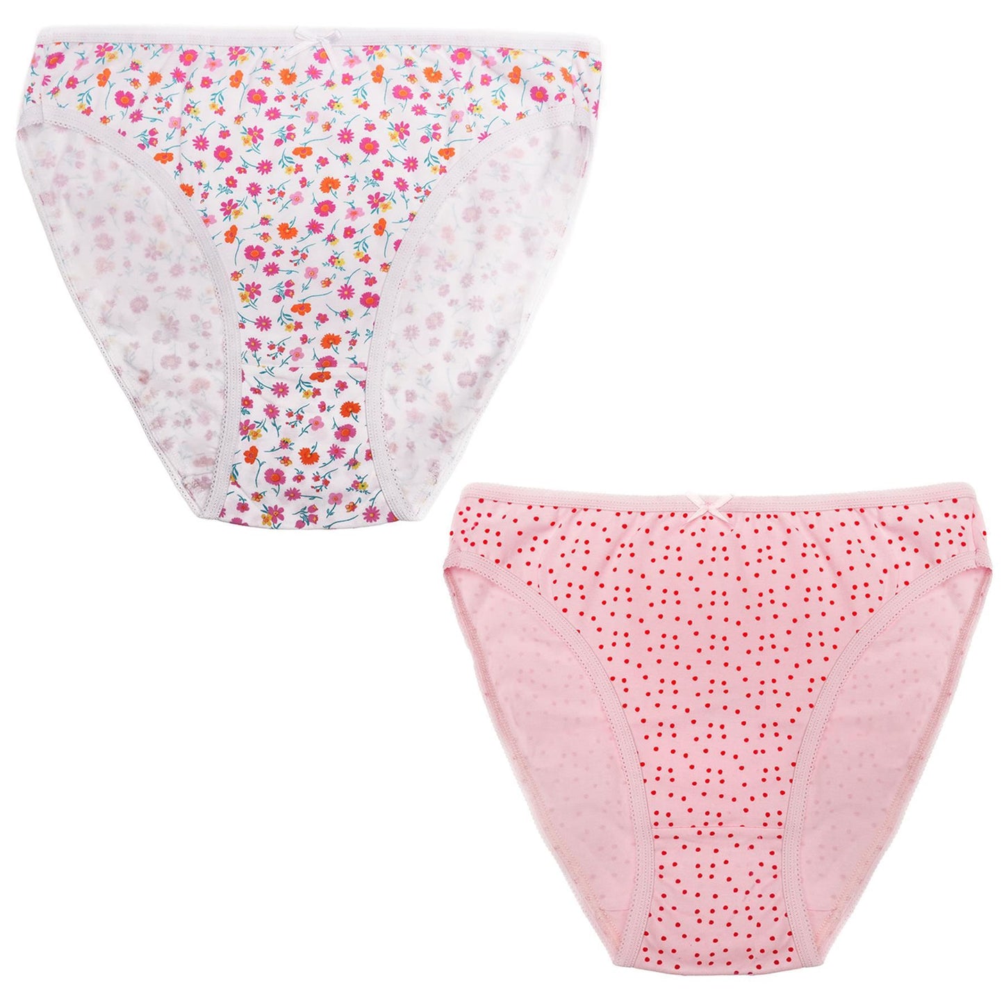 A2Z Ladies High Leg Briefs Underwear Pack Of 5 Comfortable Fit Adjustable Waist