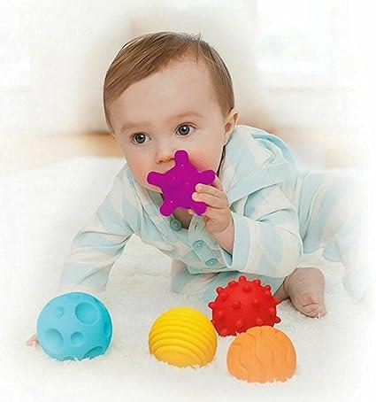 6 Piece Baby Ball Set Multi Textured Sensory Soft Balls Different Shaped Set